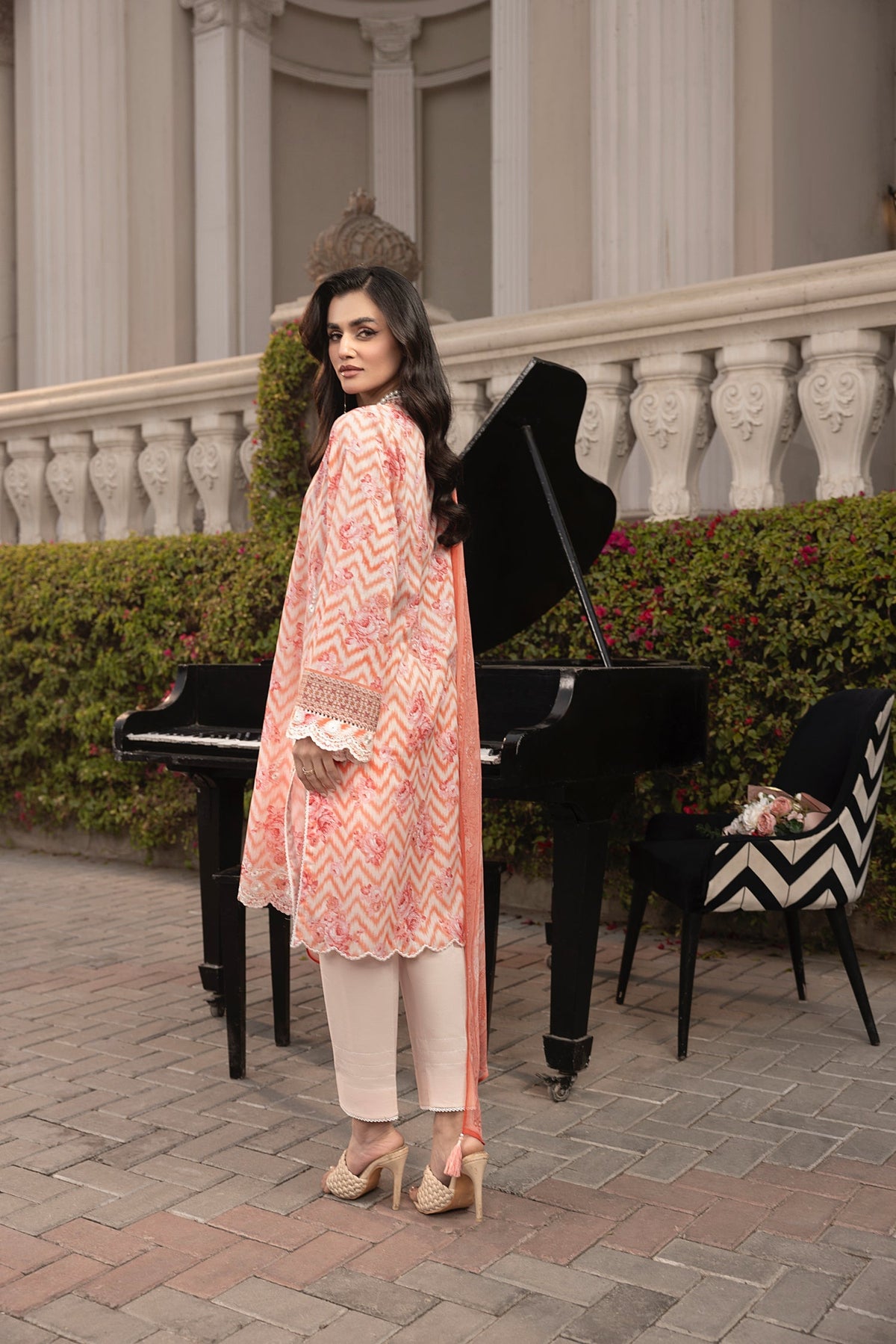 LSM | Embroidered and Printed Lawn | LG-MM-0254 by LSM - Designer Dress - Type: Ladies Clothes - Available at Libayah - 100% Original
