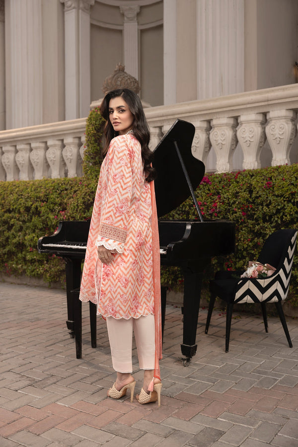 LSM | Embroidered and Printed Lawn | LG-MM-0254 by LSM - Designer Dress - Type: Ladies Clothes - Available at Libayah - 100% Original