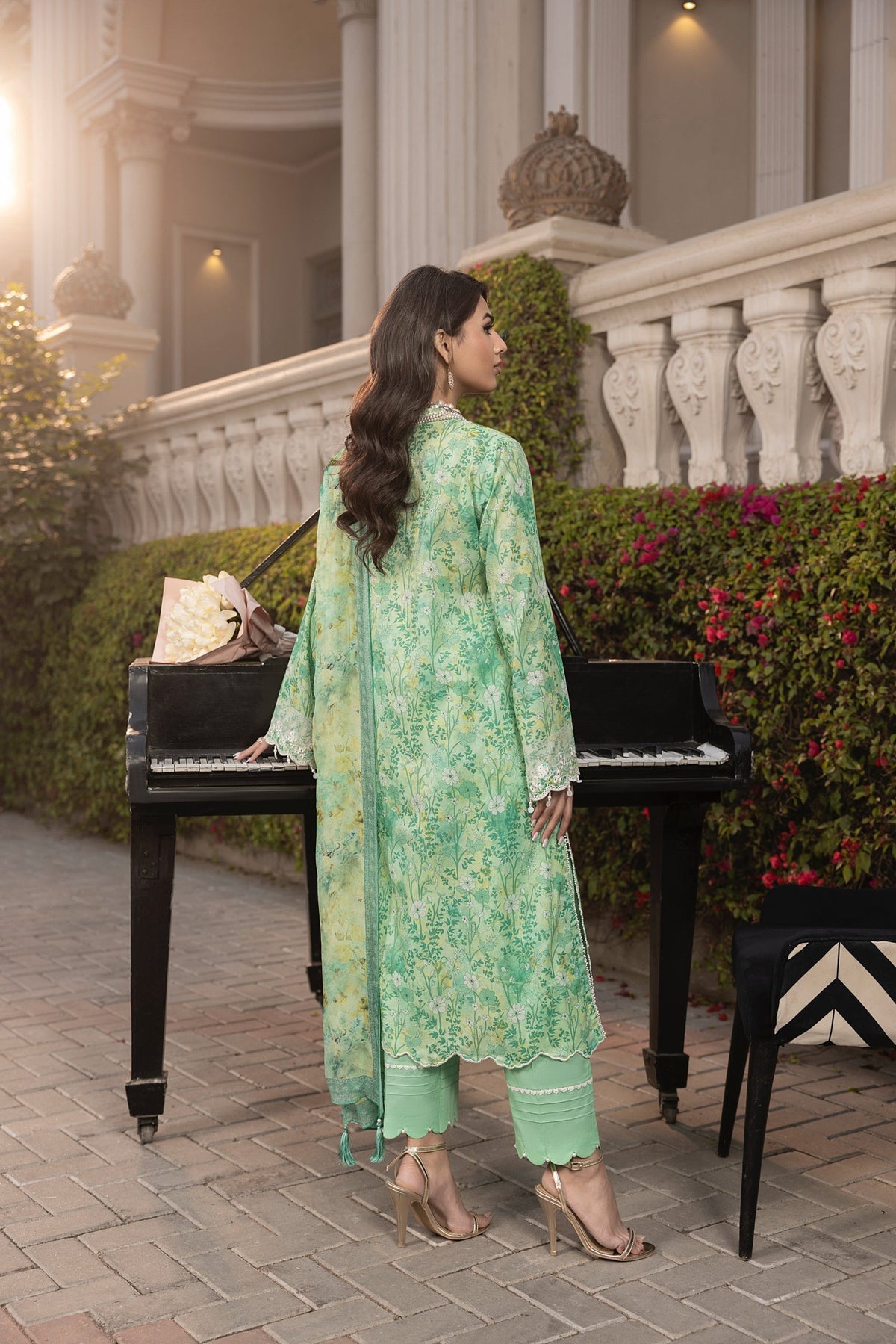 LSM | Embroidered and Printed Lawn | LG-MM-0255 by LSM - Designer Dress - Type: Ladies Clothes - Available at Libayah - 100% Original
