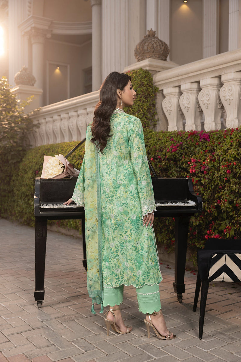LSM | Embroidered and Printed Lawn | LG-MM-0255 by LSM - Designer Dress - Type: Ladies Clothes - Available at Libayah - 100% Original