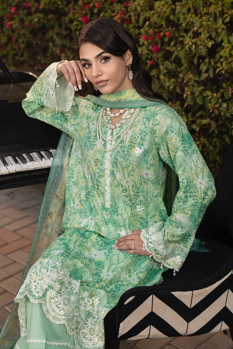 LSM | Embroidered and Printed Lawn | LG-MM-0255 by LSM - Designer Dress - Type: Ladies Clothes - Available at Libayah - 100% Original
