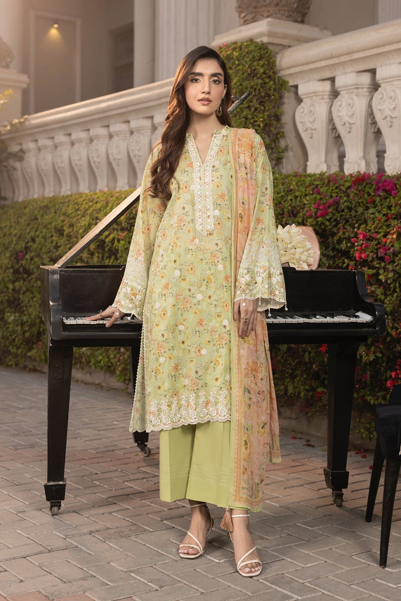LSM | Embroidered and Printed Lawn | LG-MM-0256 by LSM - Designer Dress - Type: Ladies Clothes - Available at Libayah - 100% Original