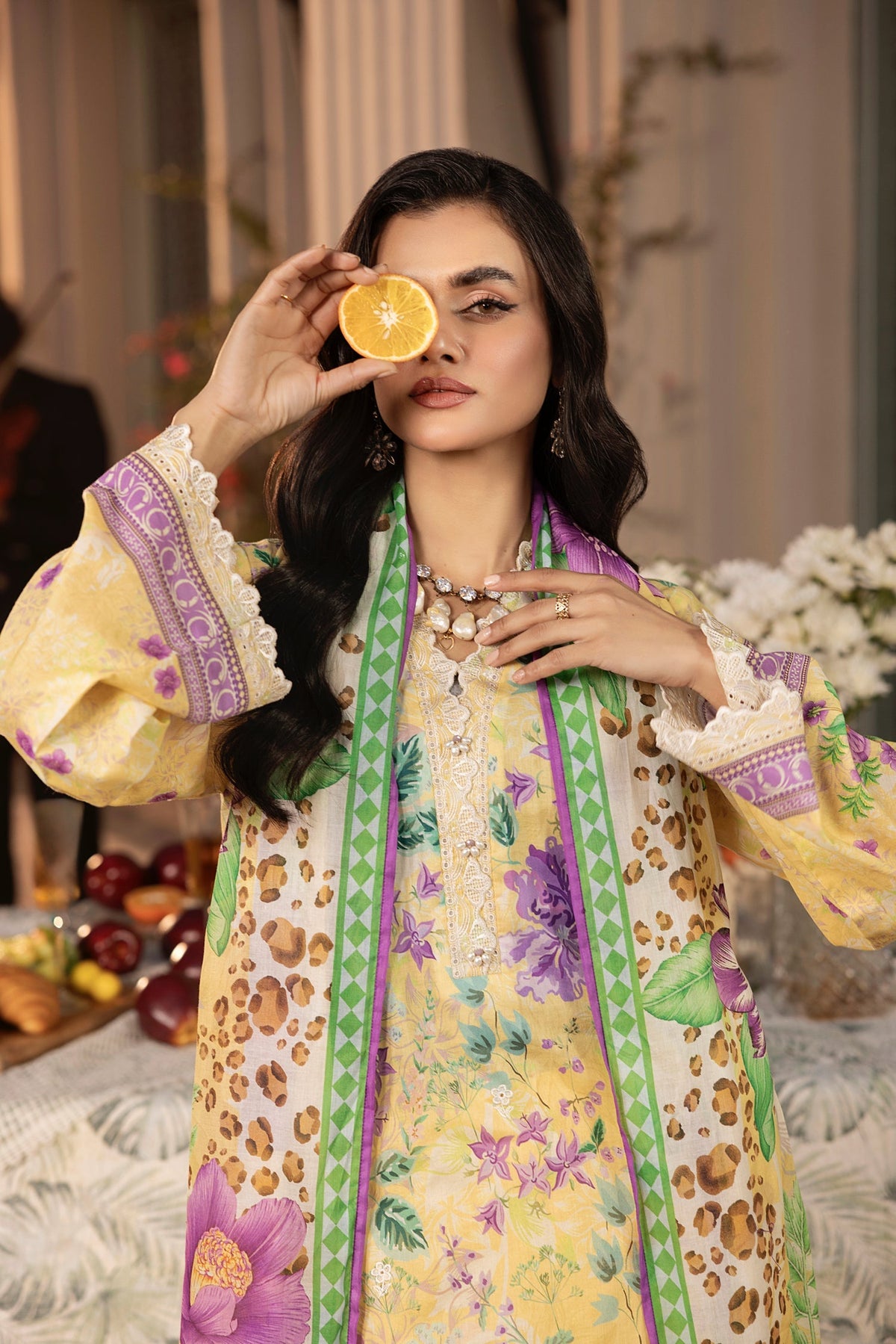 LSM | Embroidered and Printed Lawn | LG-RL-0185 by LSM - Designer Dress - Type: Ladies Clothes - Available at Libayah - 100% Original