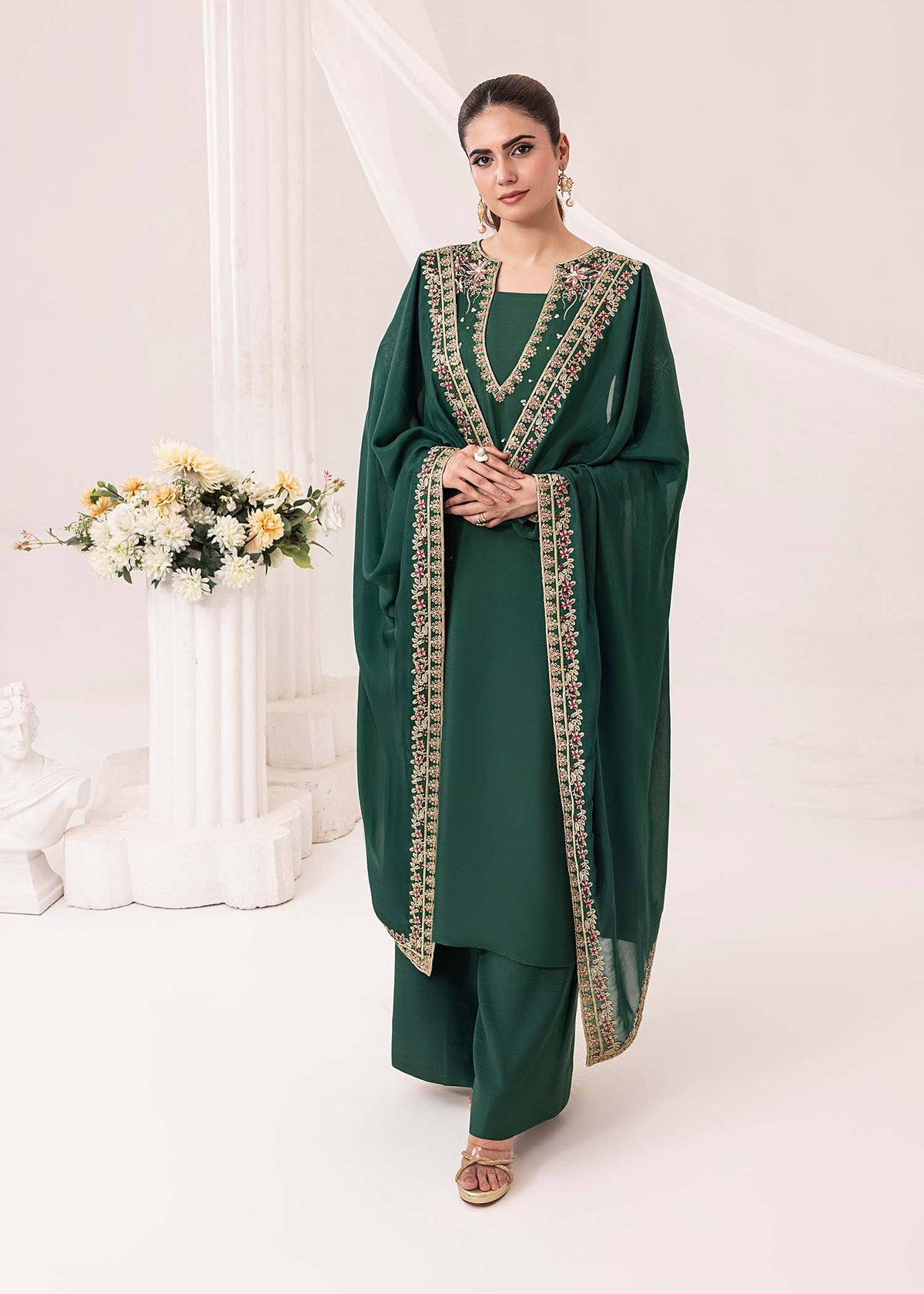 Jamnii | Silk Ivy | Emerald by Jamnii - Designer Dress - Type: Ladies Clothes - Available at Libayah - 100% Original