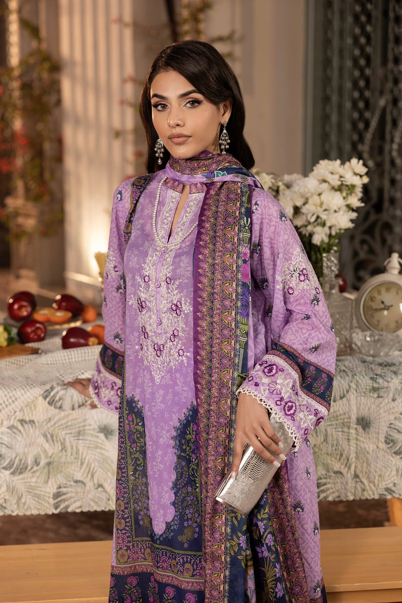 LSM | Embroidered and Printed Lawn | LG-RL-0179 by LSM - Designer Dress - Type: Ladies Clothes - Available at Libayah - 100% Original