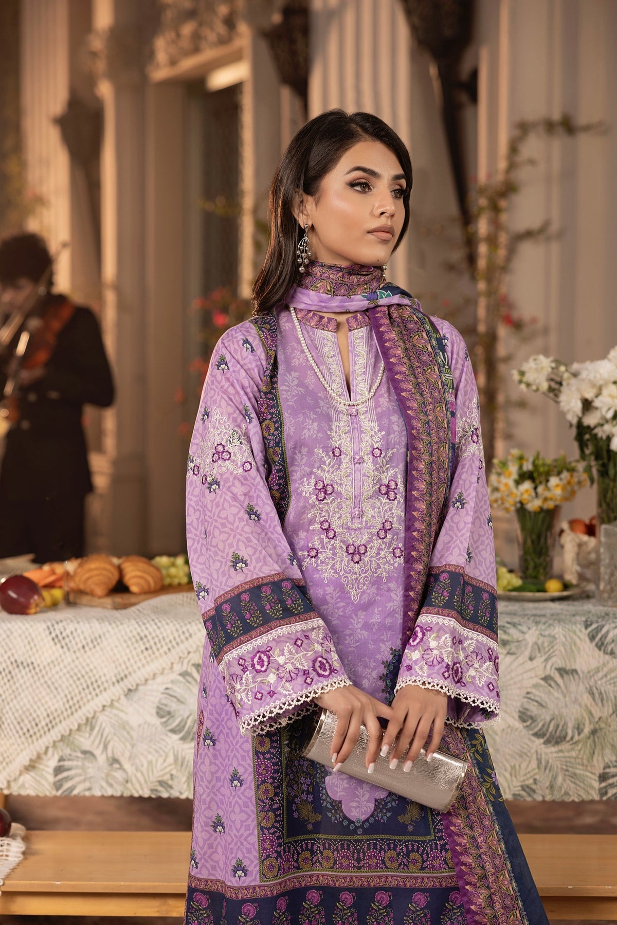 LSM | Embroidered and Printed Lawn | LG-RL-0179 by LSM - Designer Dress - Type: Ladies Clothes - Available at Libayah - 100% Original