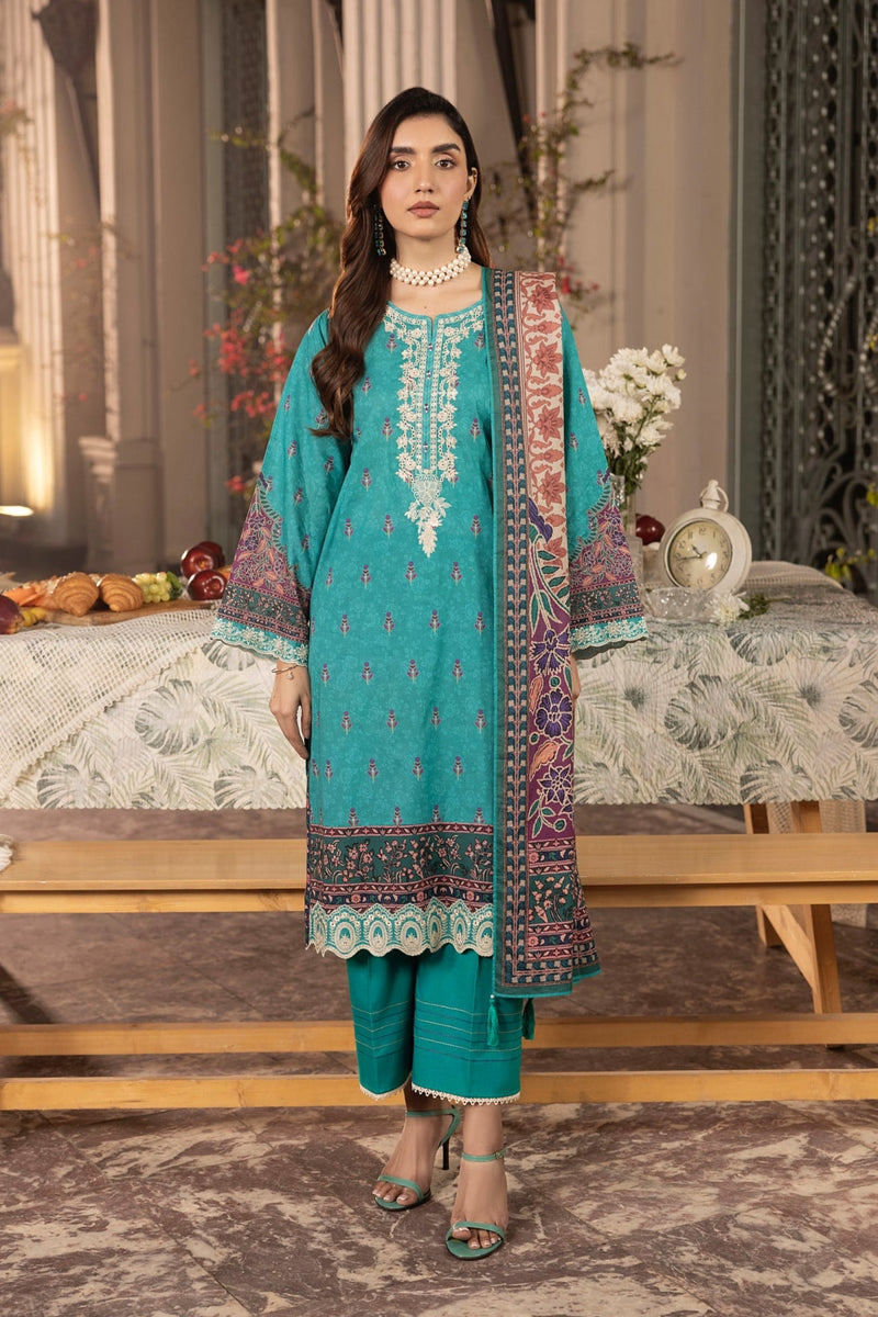 LSM | Embroidered and Printed Lawn | LG-AR-0131 by LSM - Designer Dress - Type: Ladies Clothes - Available at Libayah - 100% Original