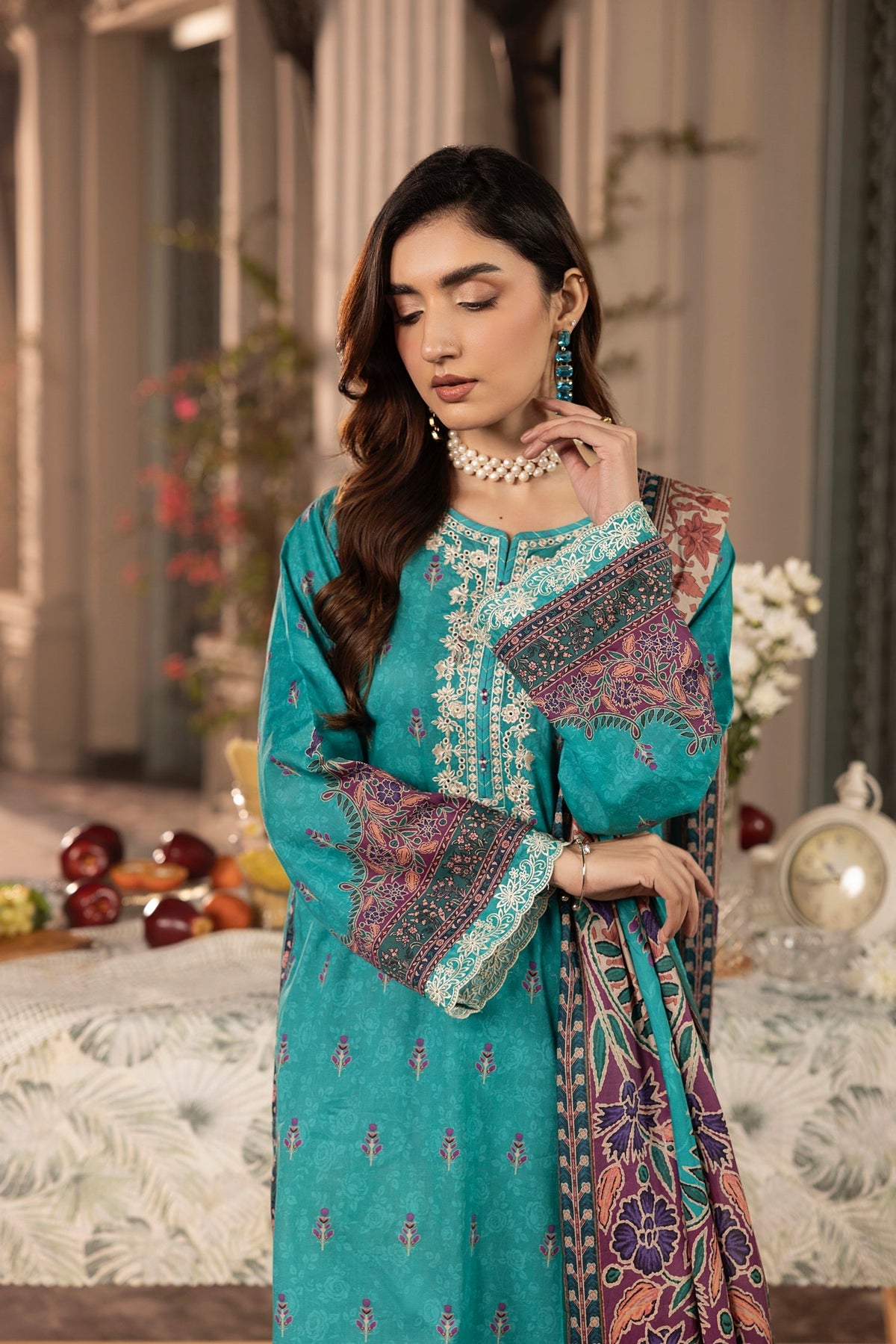 LSM | Embroidered and Printed Lawn | LG-AR-0131 by LSM - Designer Dress - Type: Ladies Clothes - Available at Libayah - 100% Original