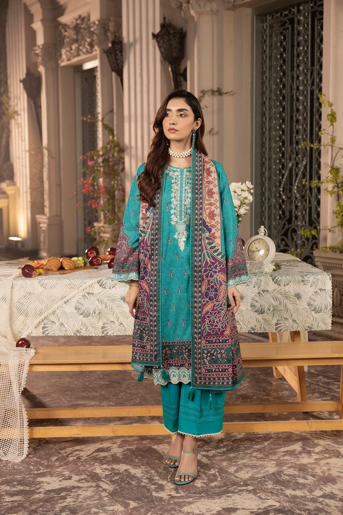 LSM | Embroidered and Printed Lawn | LG-AR-0131 by LSM - Designer Dress - Type: Ladies Clothes - Available at Libayah - 100% Original