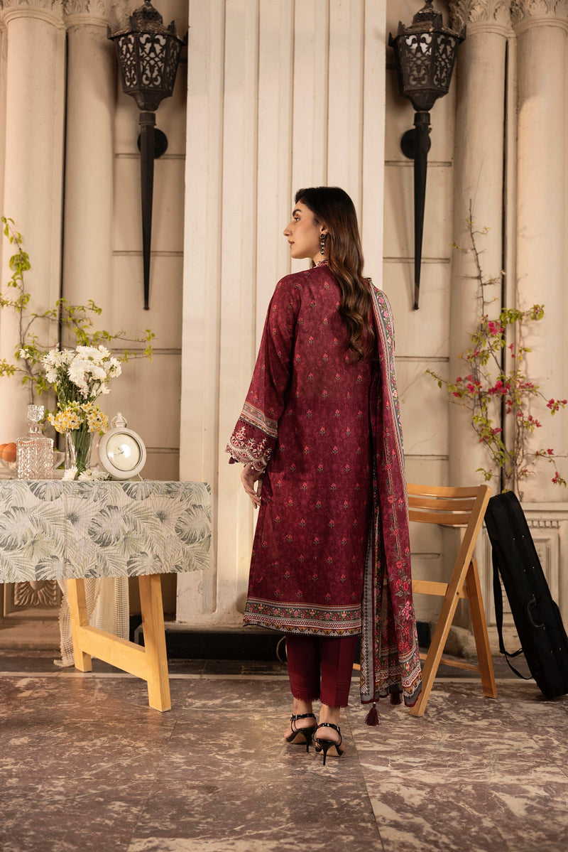 LSM | Embroidered and Printed Lawn | LG-AR-0133 by LSM - Designer Dress - Type: Ladies Clothes - Available at Libayah - 100% Original