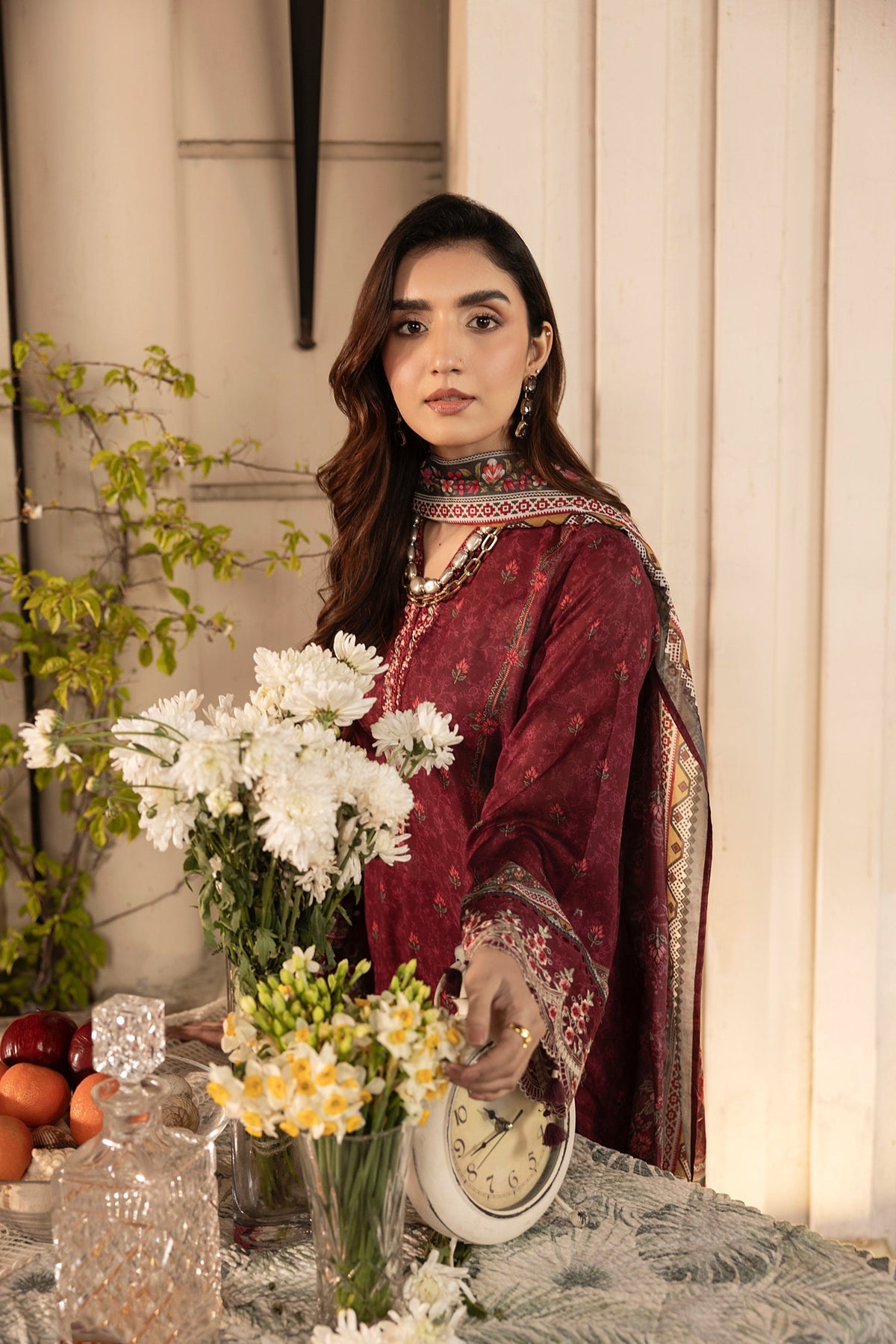 LSM | Embroidered and Printed Lawn | LG-AR-0133 by LSM - Designer Dress - Type: Ladies Clothes - Available at Libayah - 100% Original