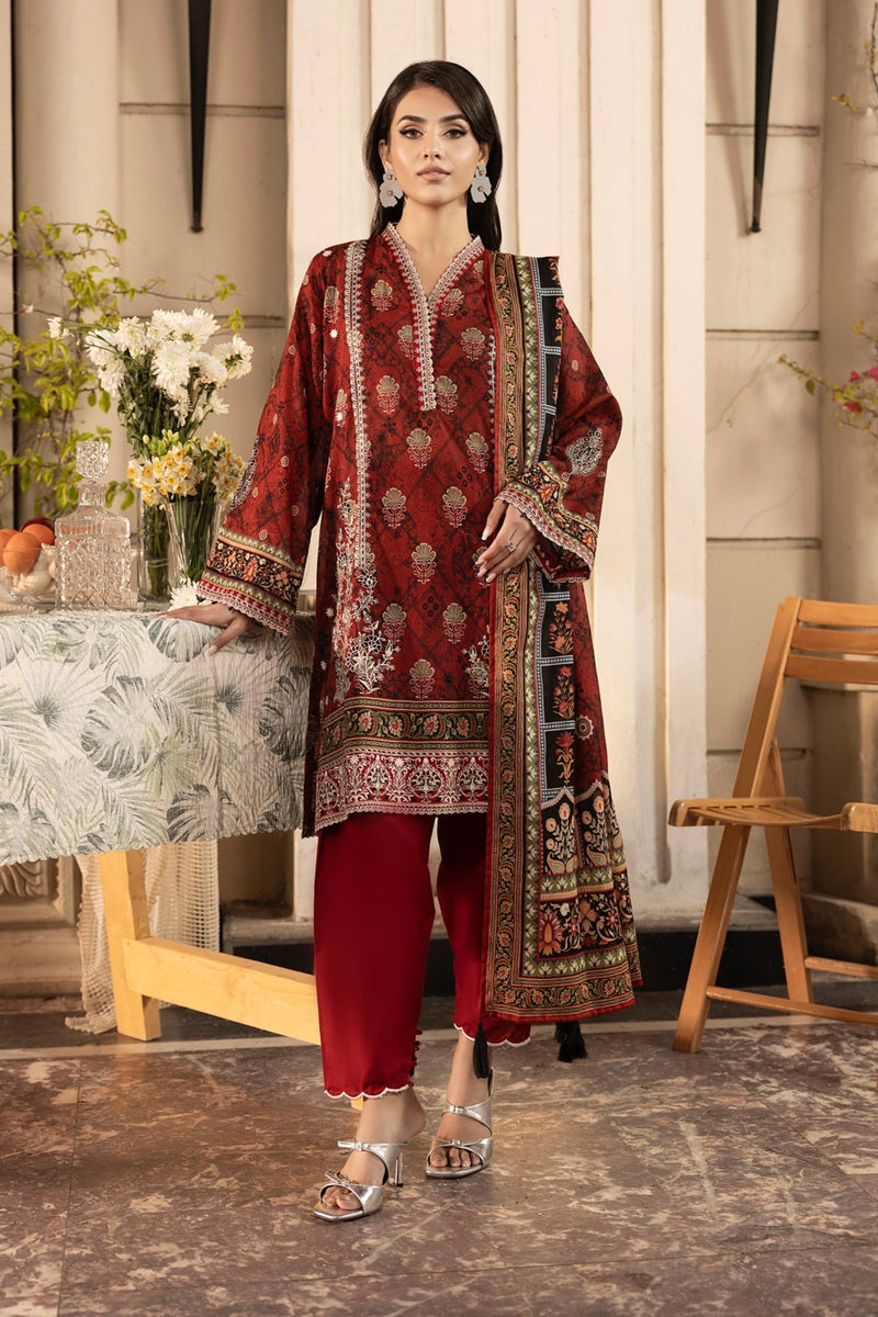 LSM | Embroidered and Printed Lawn | LG-RL-0182 by LSM - Designer Dress - Type: Ladies Clothes - Available at Libayah - 100% Original