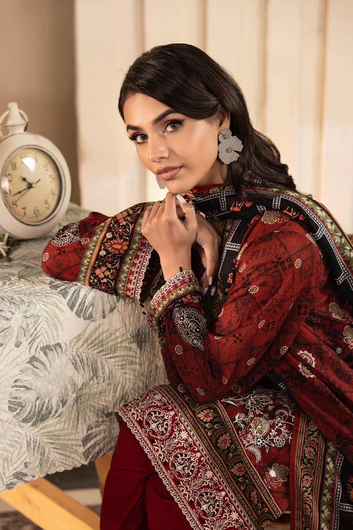 LSM | Embroidered and Printed Lawn | LG-RL-0182 by LSM - Designer Dress - Type: Ladies Clothes - Available at Libayah - 100% Original
