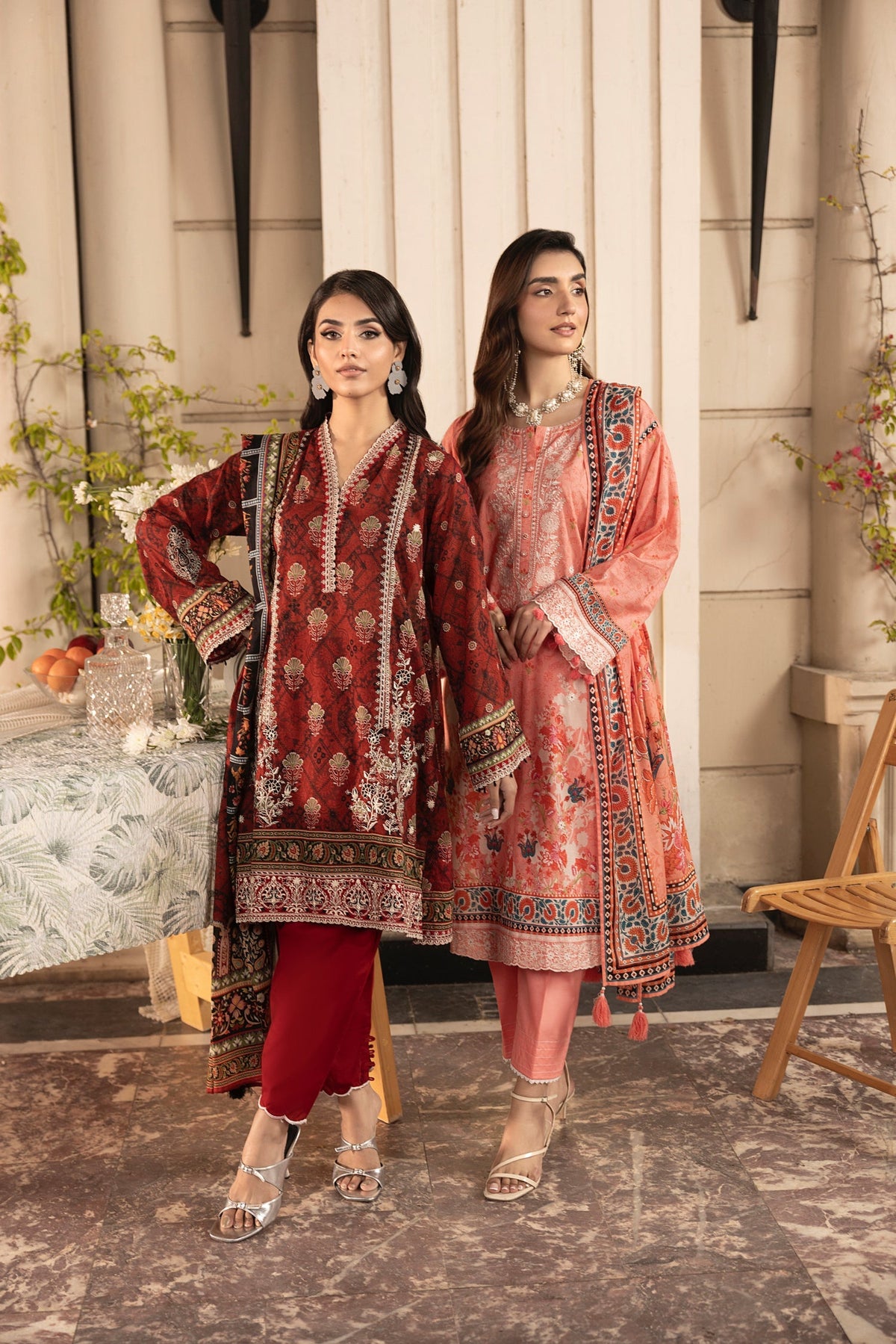 LSM | Embroidered and Printed Lawn | LG-RL-0182 by LSM - Designer Dress - Type: Ladies Clothes - Available at Libayah - 100% Original