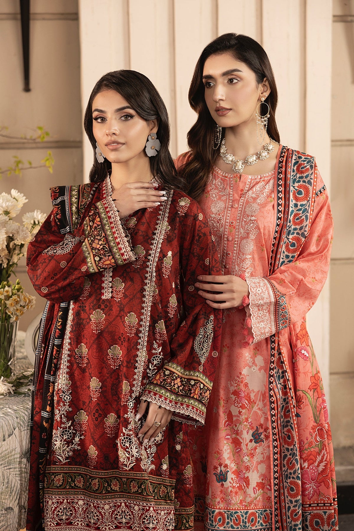 LSM | Embroidered and Printed Lawn | LG-RL-0182 by LSM - Designer Dress - Type: Ladies Clothes - Available at Libayah - 100% Original