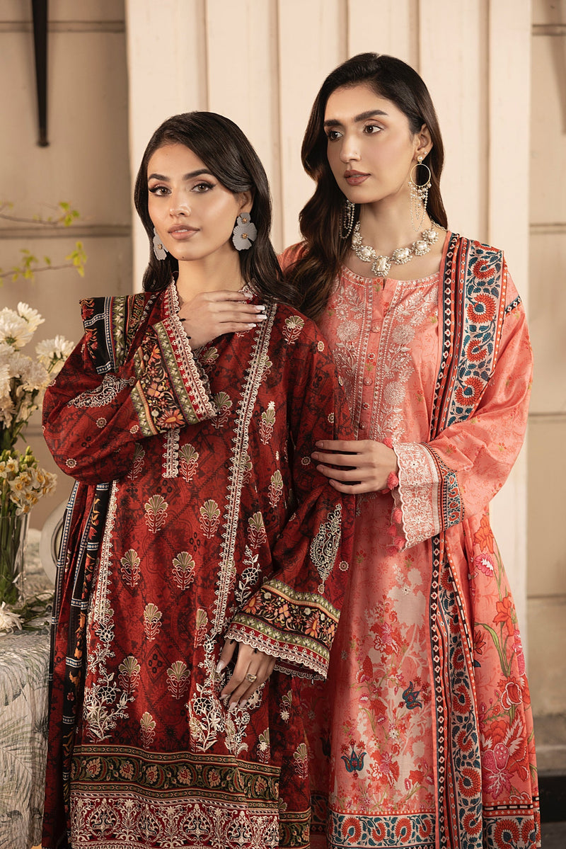 LSM | Embroidered and Printed Lawn | LG-RL-0182 by LSM - Designer Dress - Type: Ladies Clothes - Available at Libayah - 100% Original