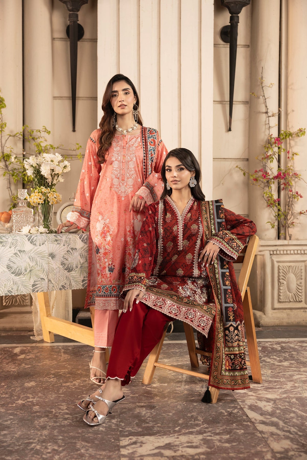 LSM | Embroidered and Printed Lawn | LG-AR-0132 by LSM - Designer Dress - Type: Ladies Clothes - Available at Libayah - 100% Original