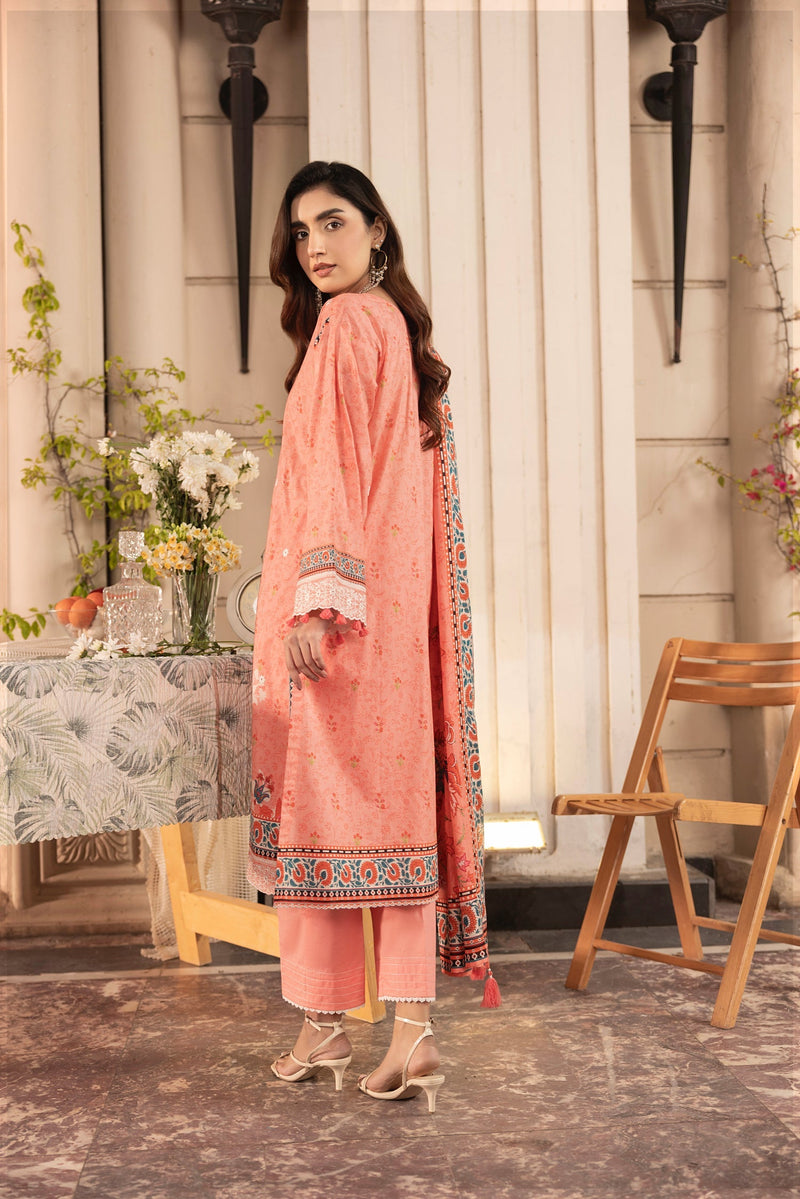 LSM | Embroidered and Printed Lawn | LG-AR-0132 by LSM - Designer Dress - Type: Ladies Clothes - Available at Libayah - 100% Original