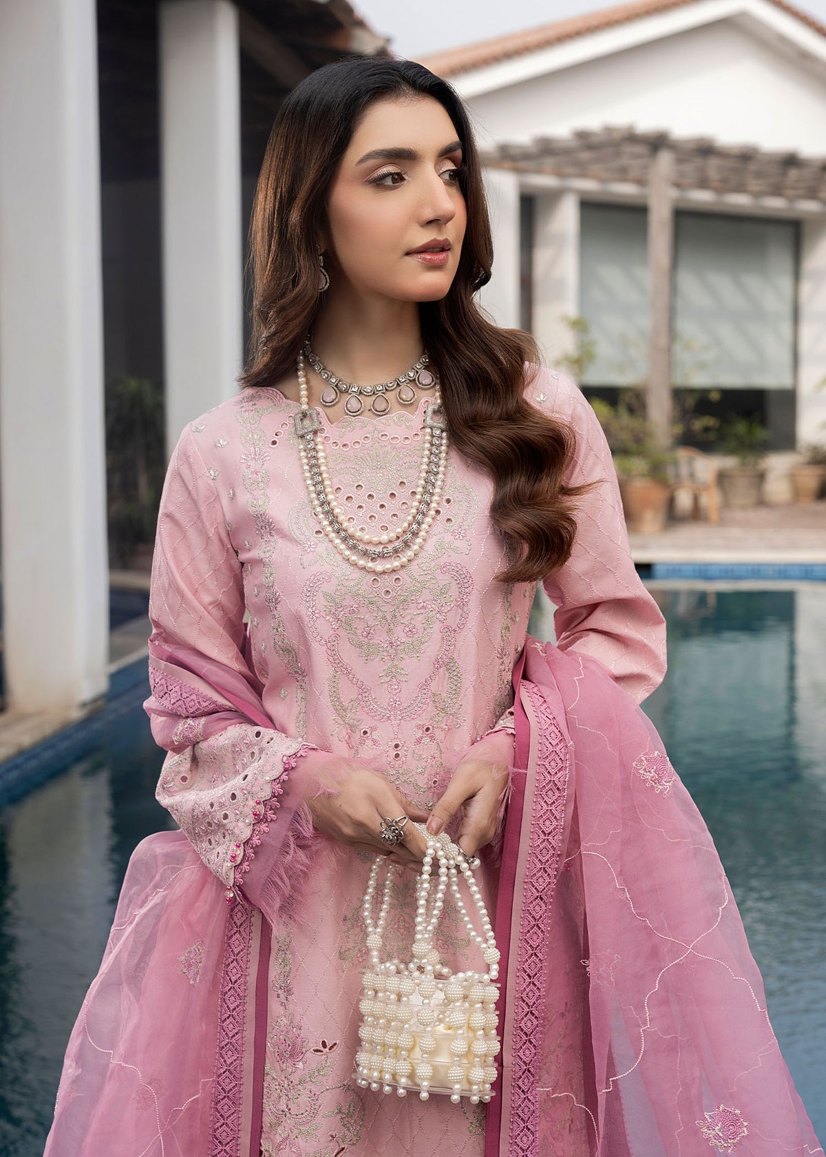Shurooq | Luxury Lawn 25 | Blossom by Shurooq - Designer Dress - Type: Ladies Clothes - Available at Libayah - 100% Original