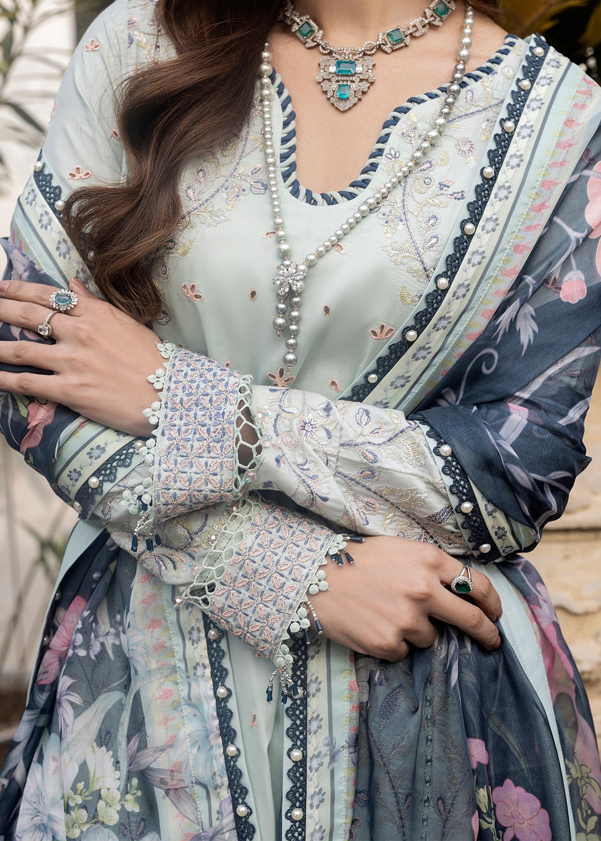 Shurooq | Luxury Lawn 25 | Evie by Shurooq - Designer Dress - Type: Ladies Clothes - Available at Libayah - 100% Original