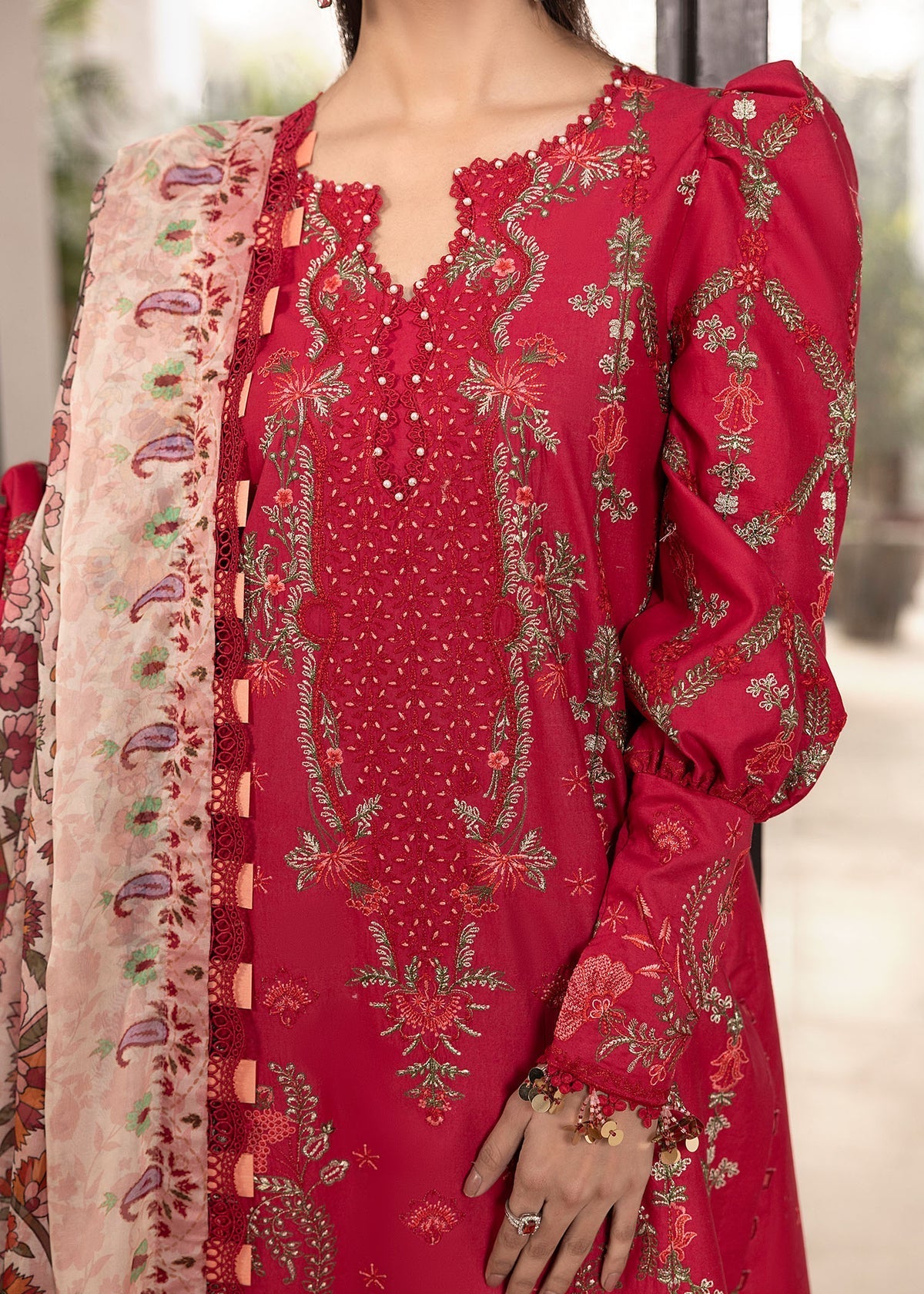 Shurooq | Luxury Lawn 25 | Lina by Shurooq - Designer Dress - Type: Ladies Clothes - Available at Libayah - 100% Original