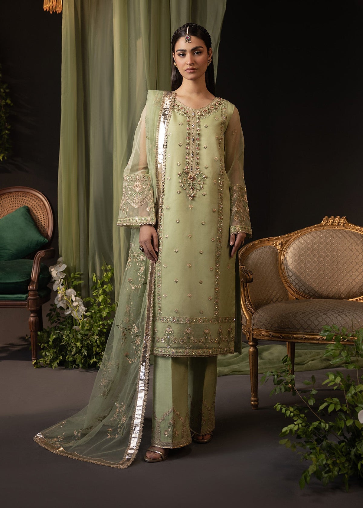 Shurooq | Garden of Dream | Verde by Shurooq - Designer Dress - Type: Ladies Clothes - Available at Libayah - 100% Original