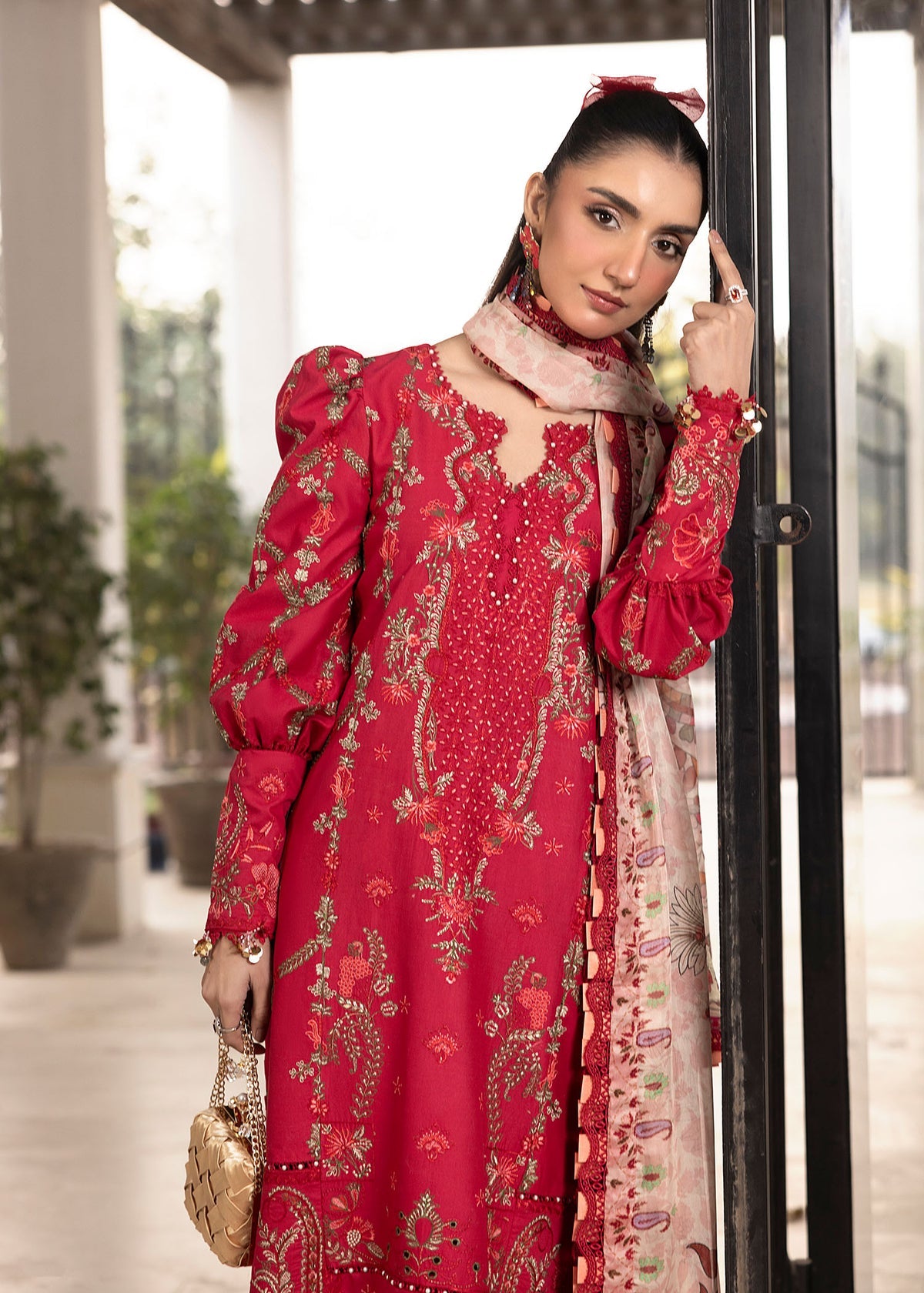 Shurooq | Luxury Lawn 25 | Lina by Shurooq - Designer Dress - Type: Ladies Clothes - Available at Libayah - 100% Original