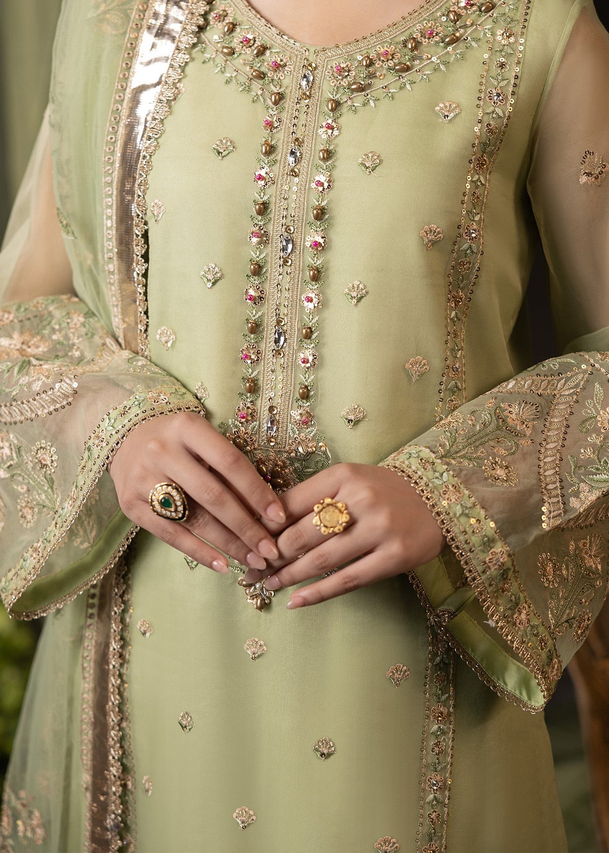 Shurooq | Garden of Dream | Verde by Shurooq - Designer Dress - Type: Ladies Clothes - Available at Libayah - 100% Original