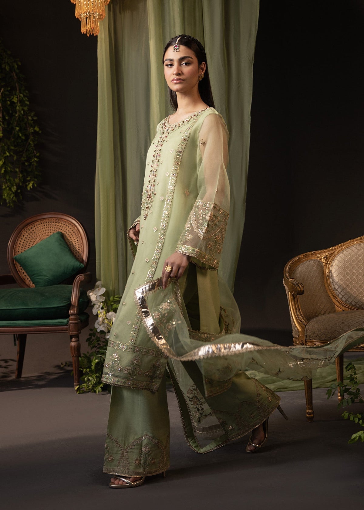 Shurooq | Garden of Dream | Verde by Shurooq - Designer Dress - Type: Ladies Clothes - Available at Libayah - 100% Original