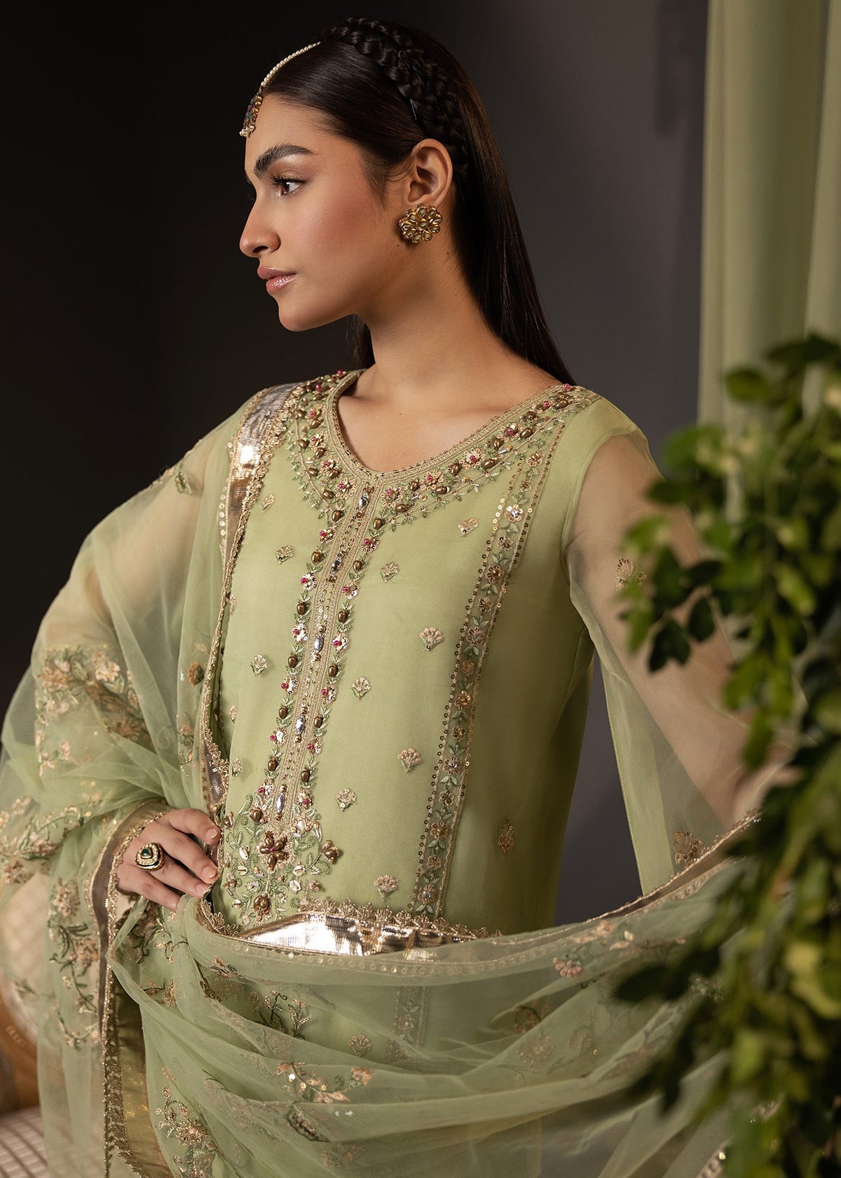 Shurooq | Garden of Dream | Verde by Shurooq - Designer Dress - Type: Ladies Clothes - Available at Libayah - 100% Original