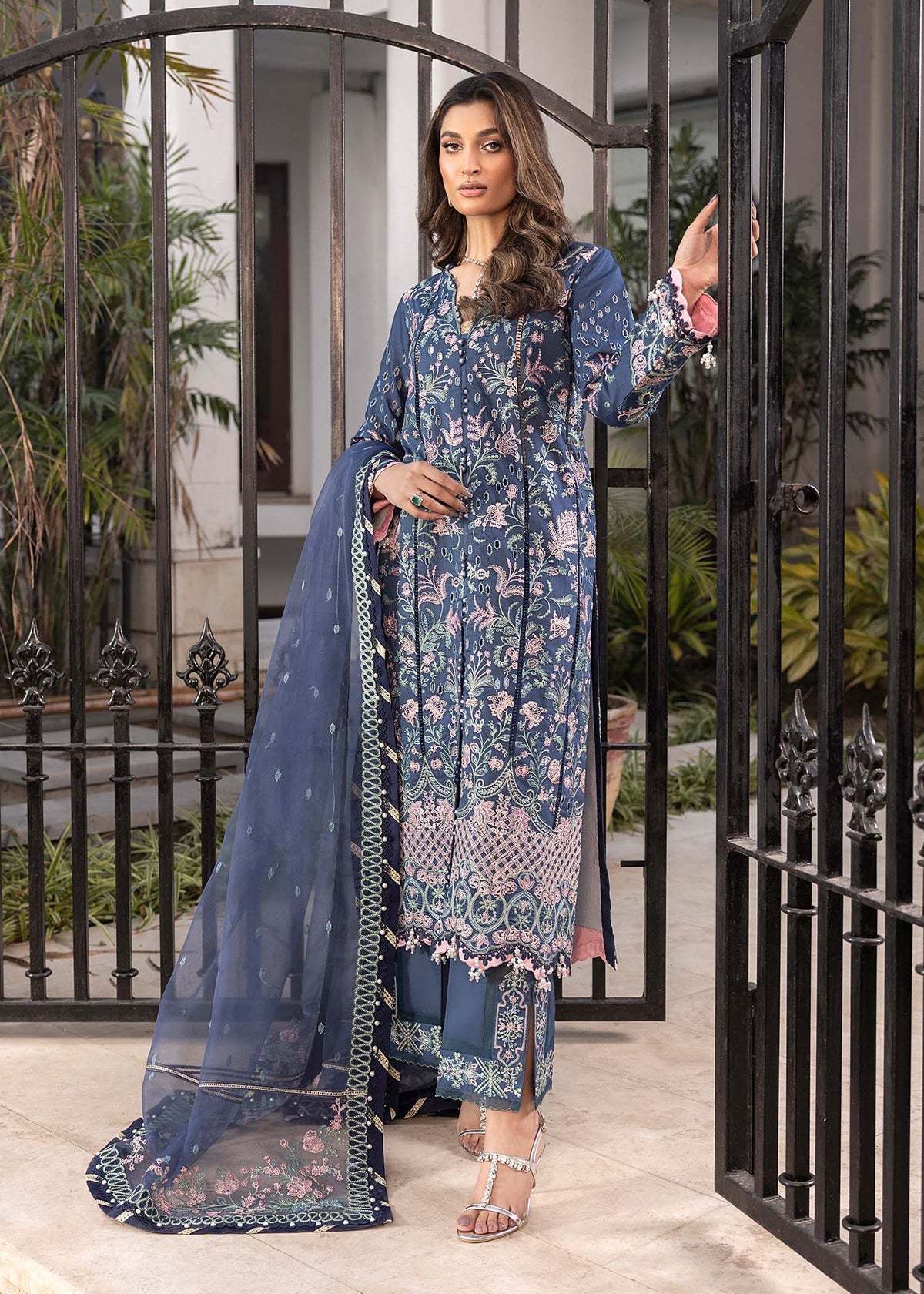 Shurooq | Luxury Lawn 25 | Mira by Shurooq - Designer Dress - Type: Ladies Clothes - Available at Libayah - 100% Original