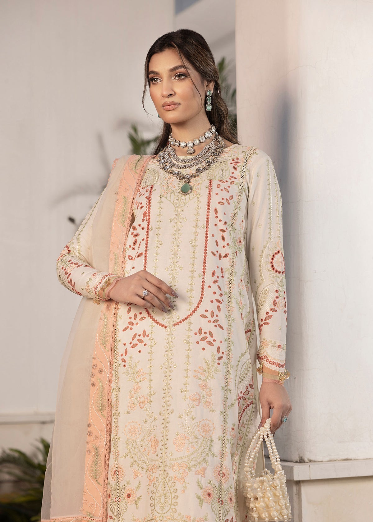 Shurooq | Luxury Lawn 25 | Nora by Shurooq - Designer Dress - Type: Ladies Clothes - Available at Libayah - 100% Original