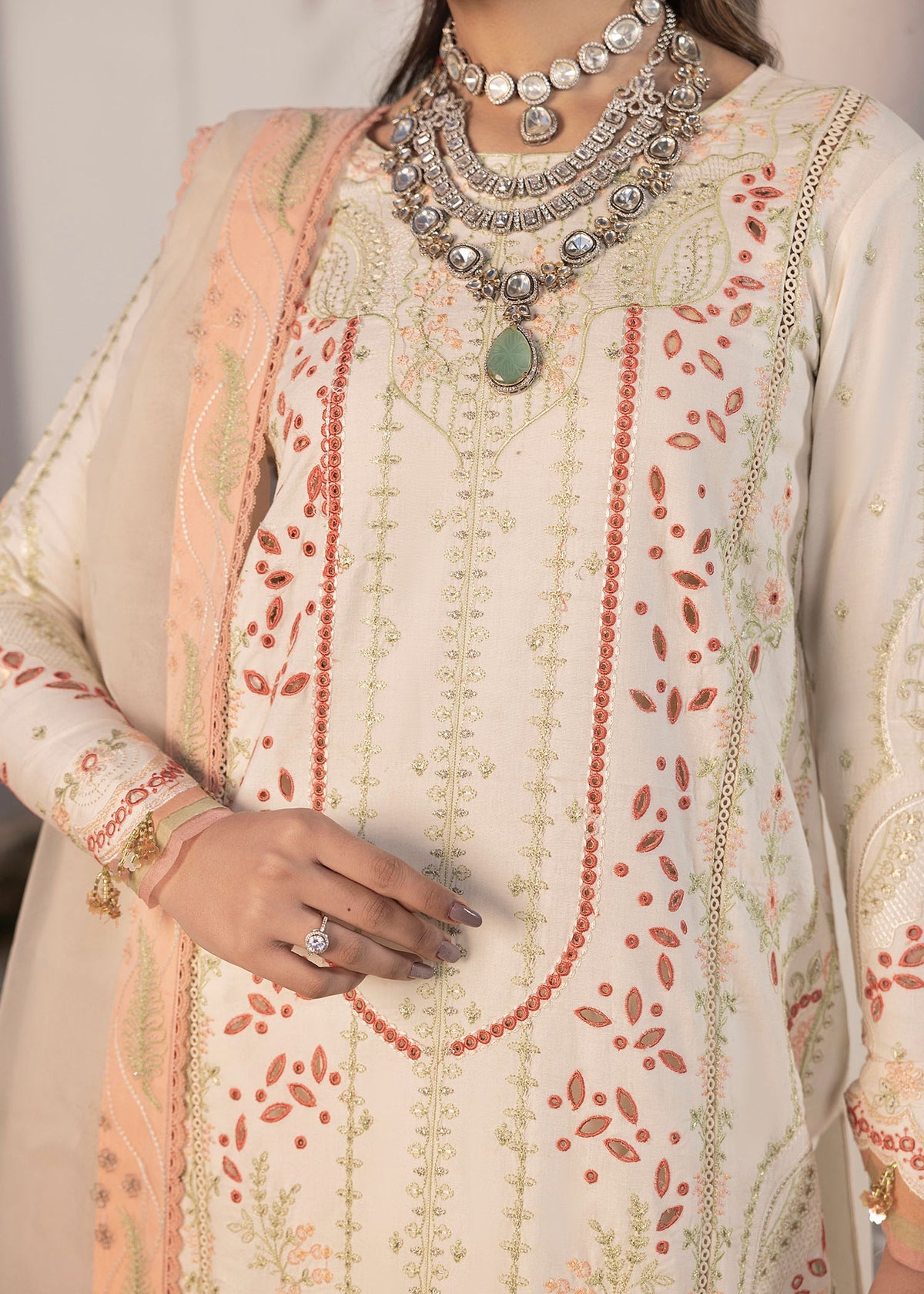 Shurooq | Luxury Lawn 25 | Nora by Shurooq - Designer Dress - Type: Ladies Clothes - Available at Libayah - 100% Original
