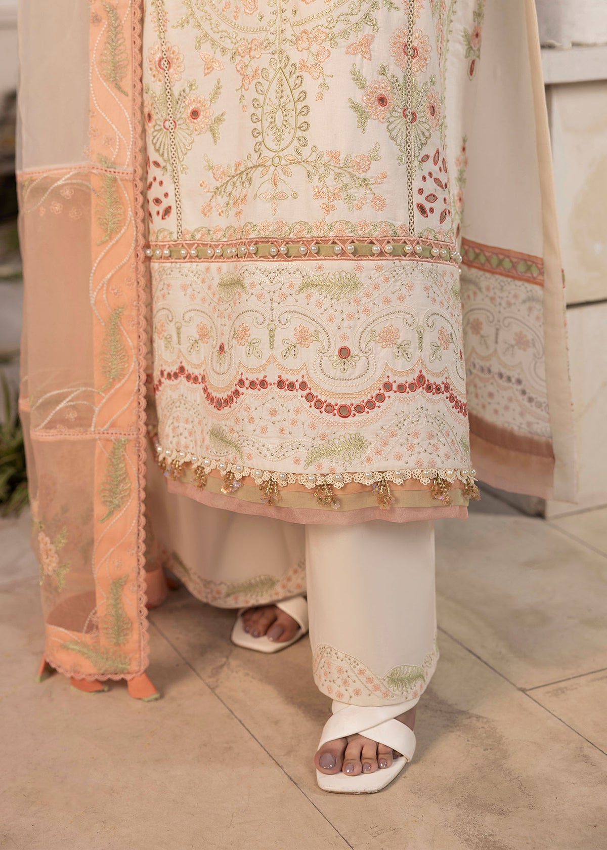 Shurooq | Luxury Lawn 25 | Nora by Shurooq - Designer Dress - Type: Ladies Clothes - Available at Libayah - 100% Original