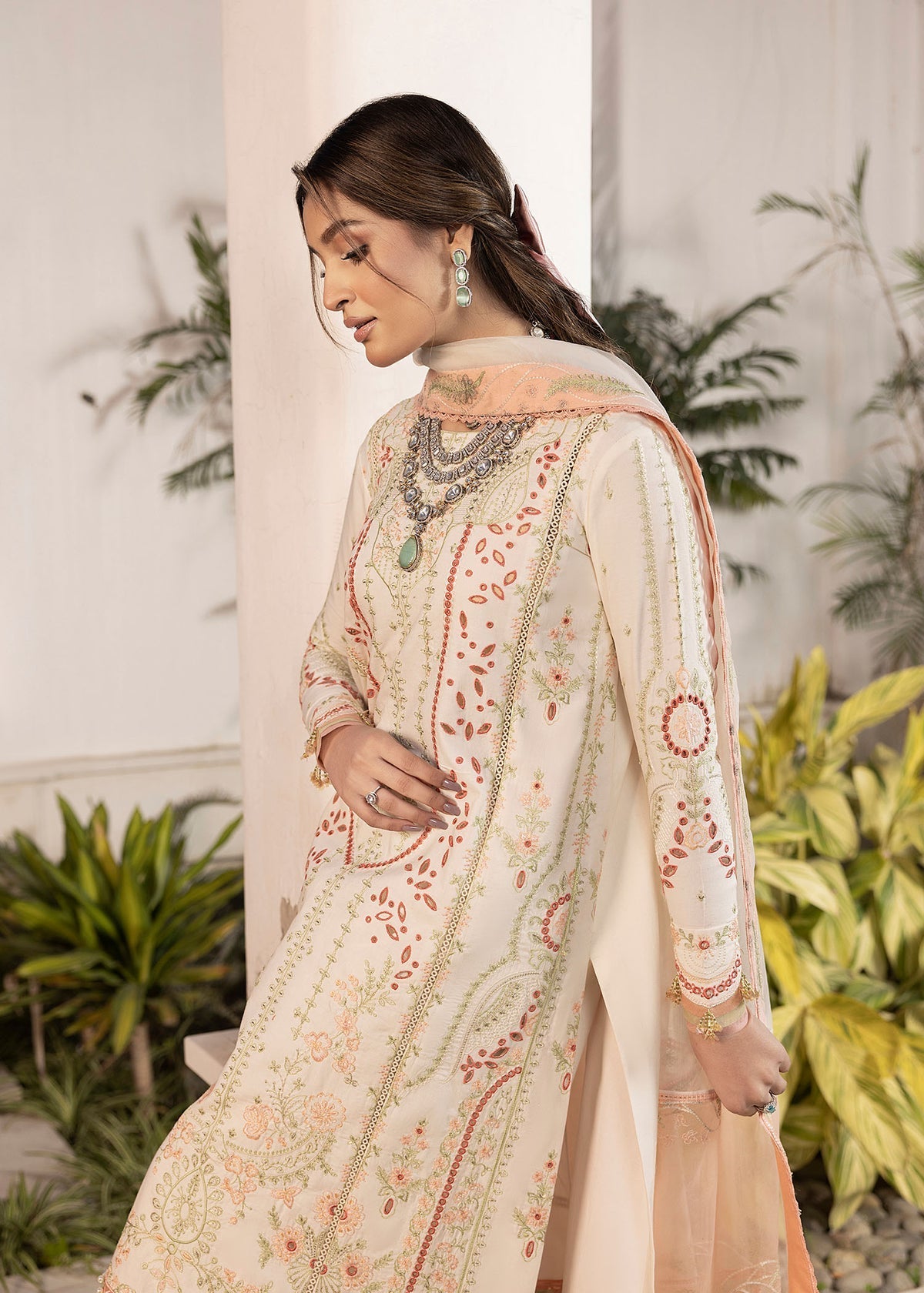 Shurooq | Luxury Lawn 25 | Nora by Shurooq - Designer Dress - Type: Ladies Clothes - Available at Libayah - 100% Original