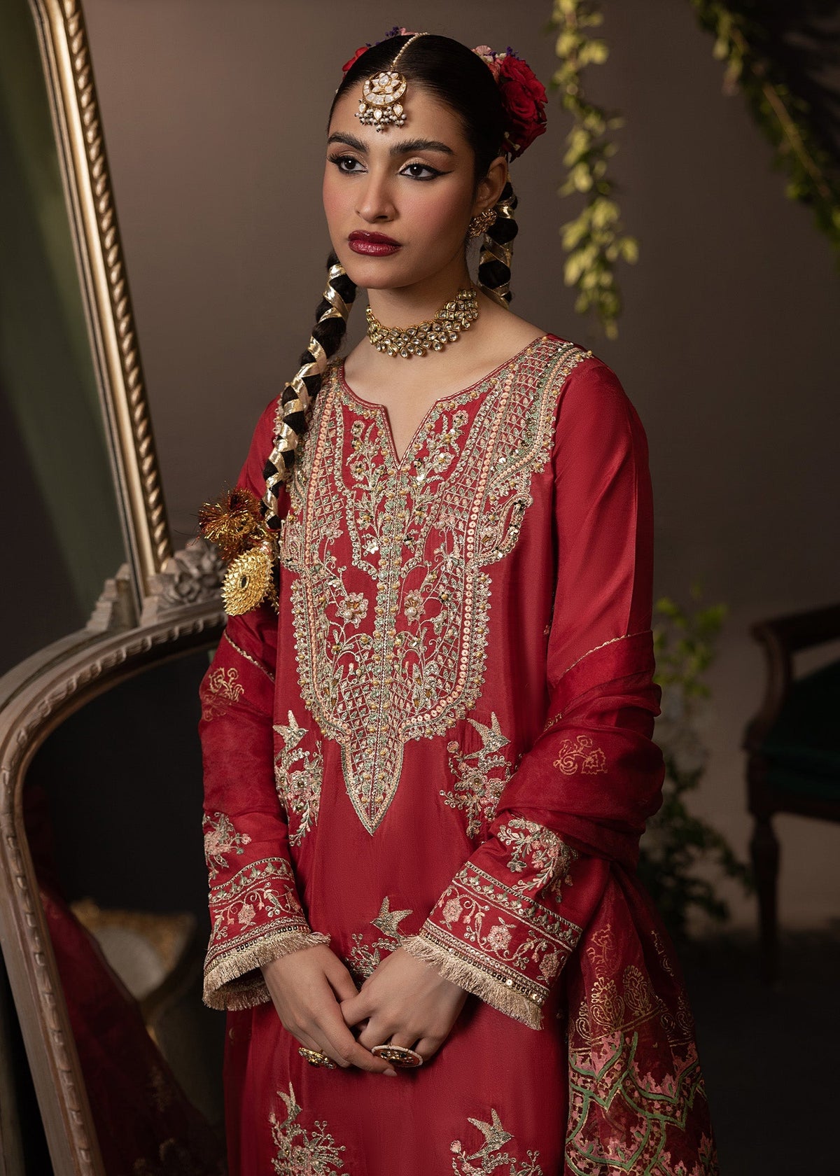 Shurooq | Garden of Dream | Crimson by Shurooq - Designer Dress - Type: Ladies Clothes - Available at Libayah - 100% Original