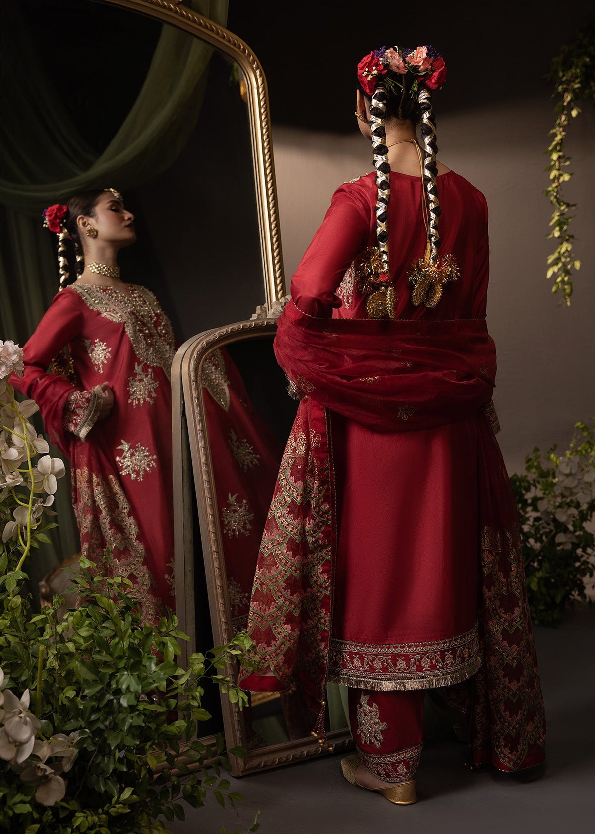 Shurooq | Garden of Dream | Crimson by Shurooq - Designer Dress - Type: Ladies Clothes - Available at Libayah - 100% Original