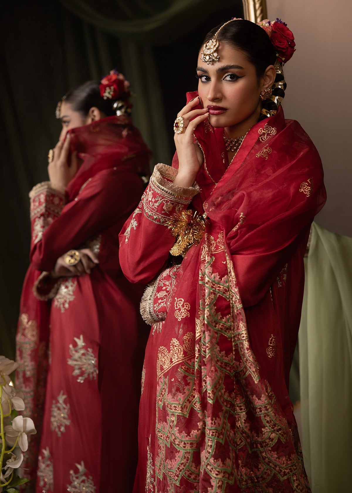 Shurooq | Garden of Dream | Crimson by Shurooq - Designer Dress - Type: Ladies Clothes - Available at Libayah - 100% Original