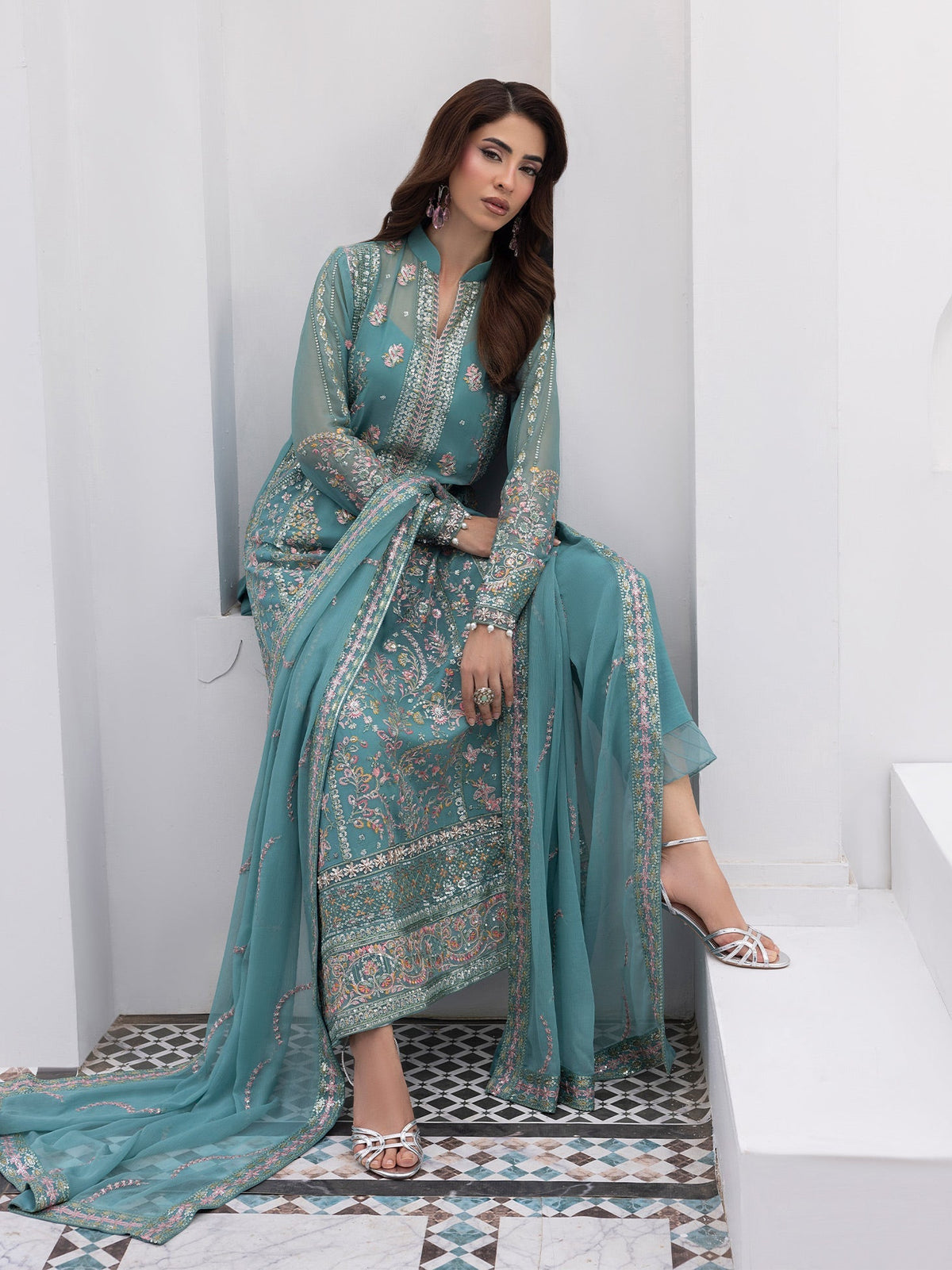 Afrozeh | Basic Pret 26 RTW | NACRE by Afrozeh - Designer Dress  - Type : Ladies Clothes - Available at Libayah - 100% Original 