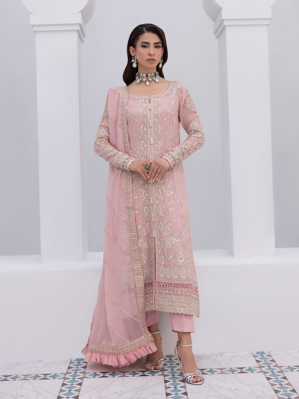 Afrozeh | Basic Pret 26 RTW | NACRE by Afrozeh - Designer Dress  - Type : Ladies Clothes - Available at Libayah - 100% Original 