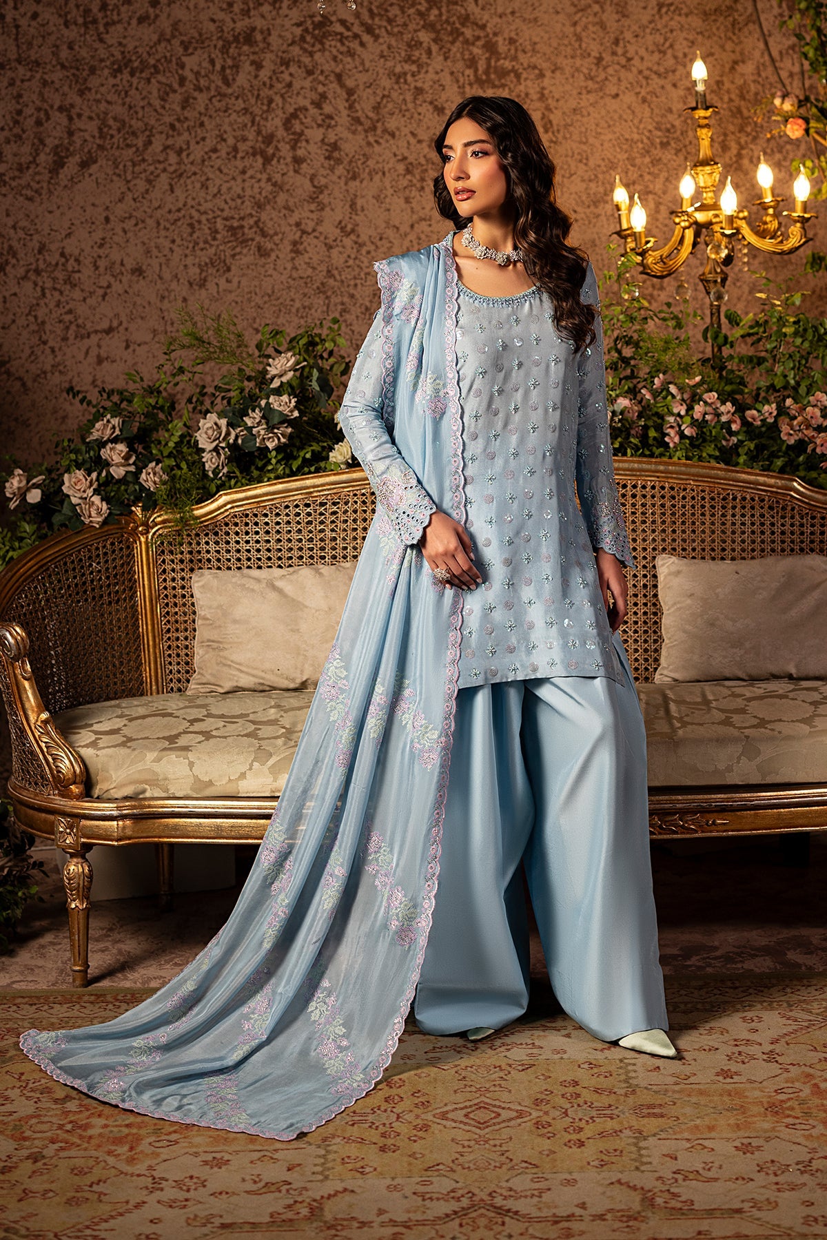 Mina Kashif | Loona Lawn 25 | Sapphire by Mina Kashif - Designer Dress - Type: Ladies Clothes - Available at Libayah - 100% Original