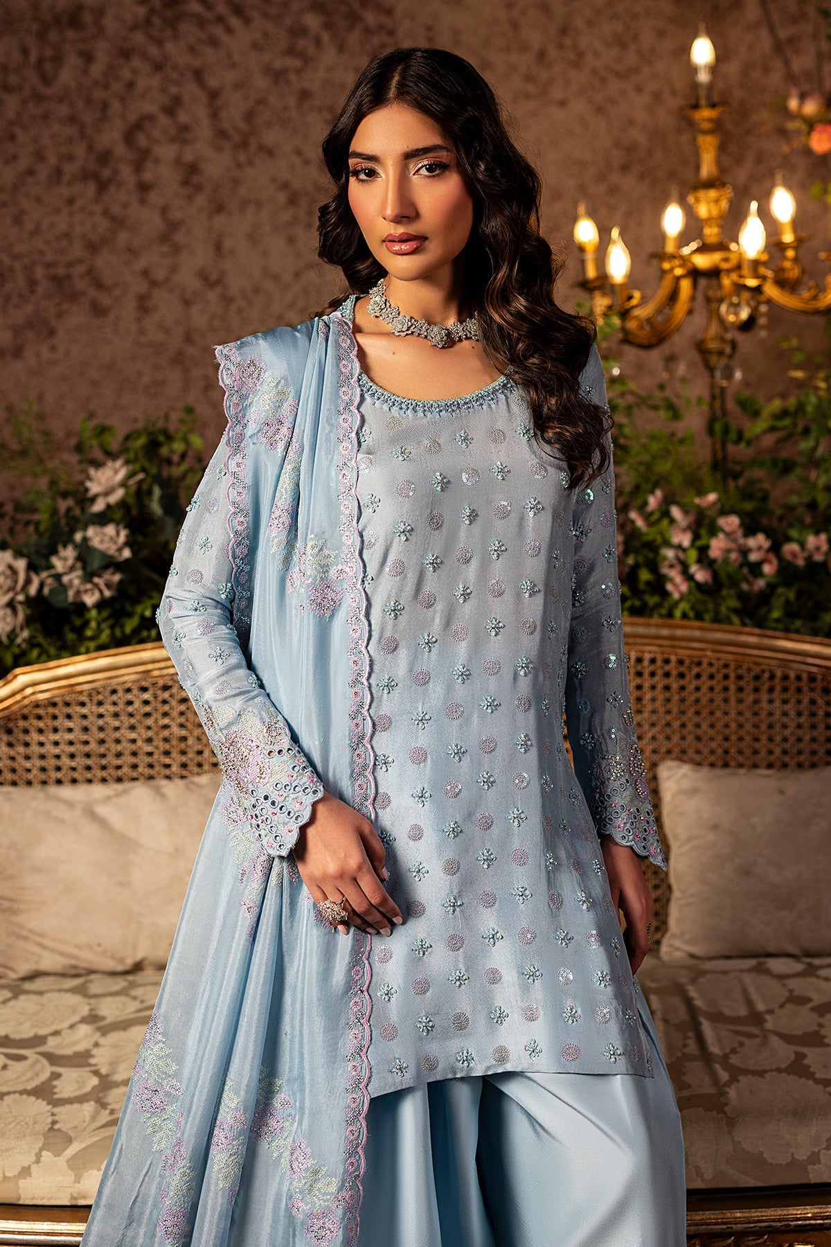 Mina Kashif | Loona Lawn 25 | Sapphire by Mina Kashif - Designer Dress - Type: Ladies Clothes - Available at Libayah - 100% Original