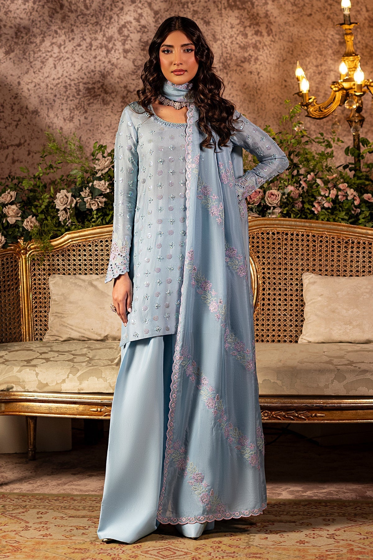 Mina Kashif | Loona Lawn 25 | Sapphire by Mina Kashif - Designer Dress - Type: Ladies Clothes - Available at Libayah - 100% Original