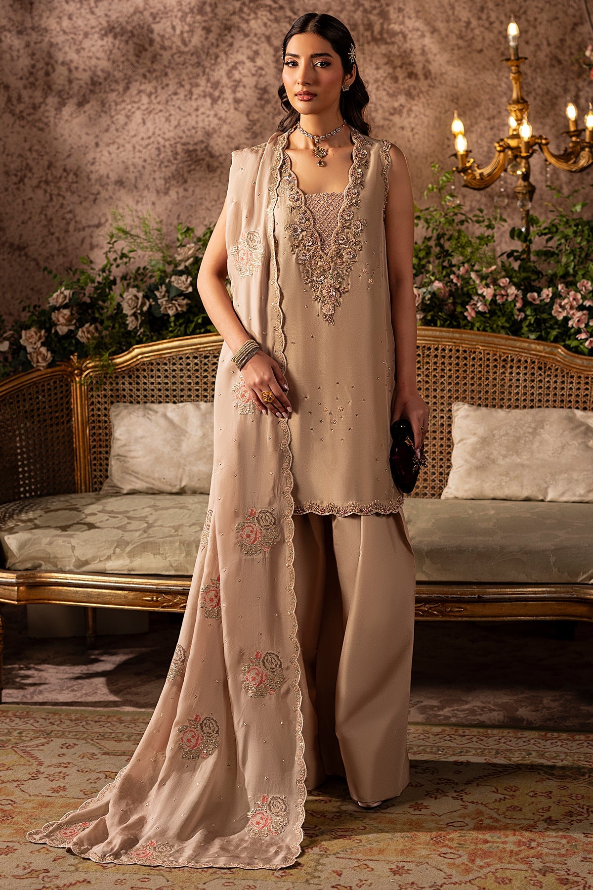 Mina Kashif | Loona Lawn 25 | Garnet by Mina Kashif - Designer Dress - Type: Ladies Clothes - Available at Libayah - 100% Original