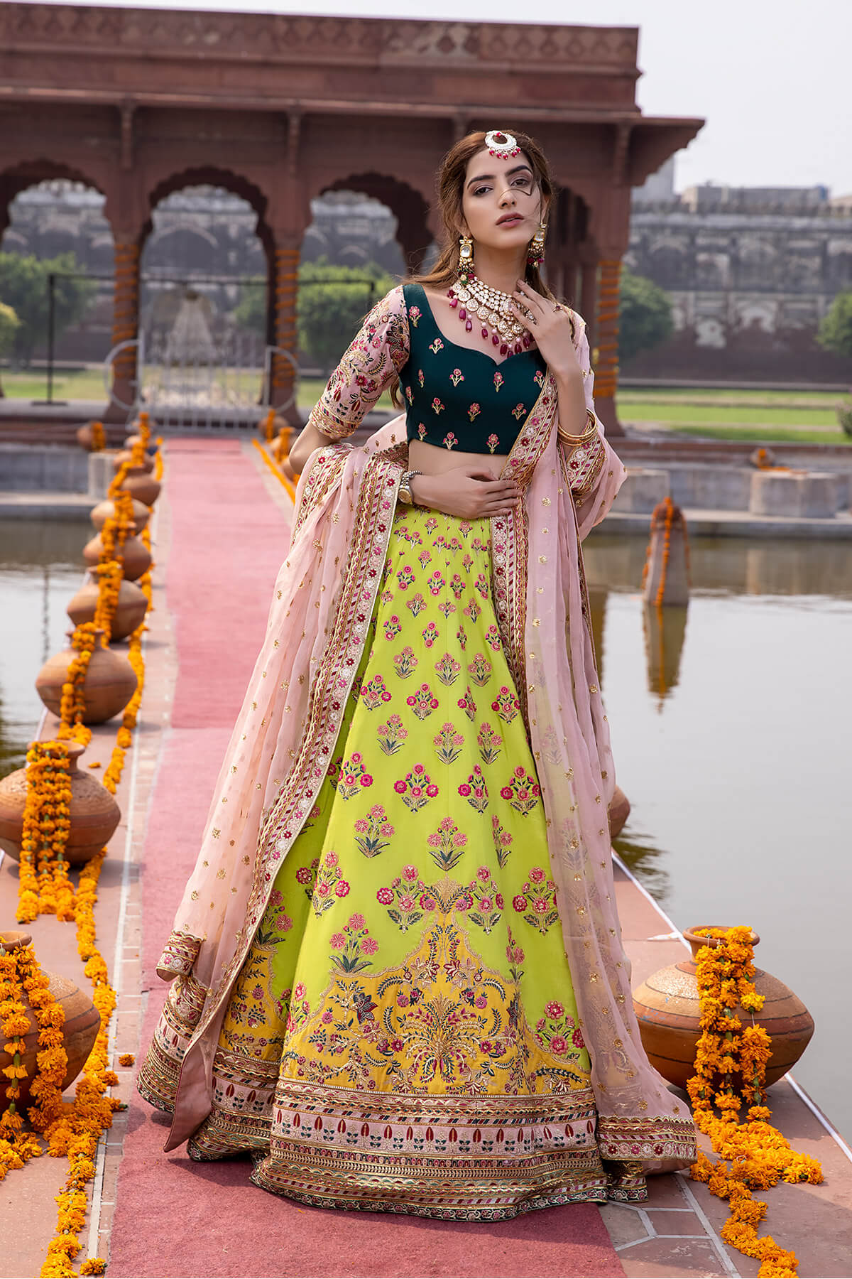 Mina Kashif | Wedding Formals | Rangde by Mina Kashif - Designer Dress - Type: Bridal - Available at Libayah - 100% Original