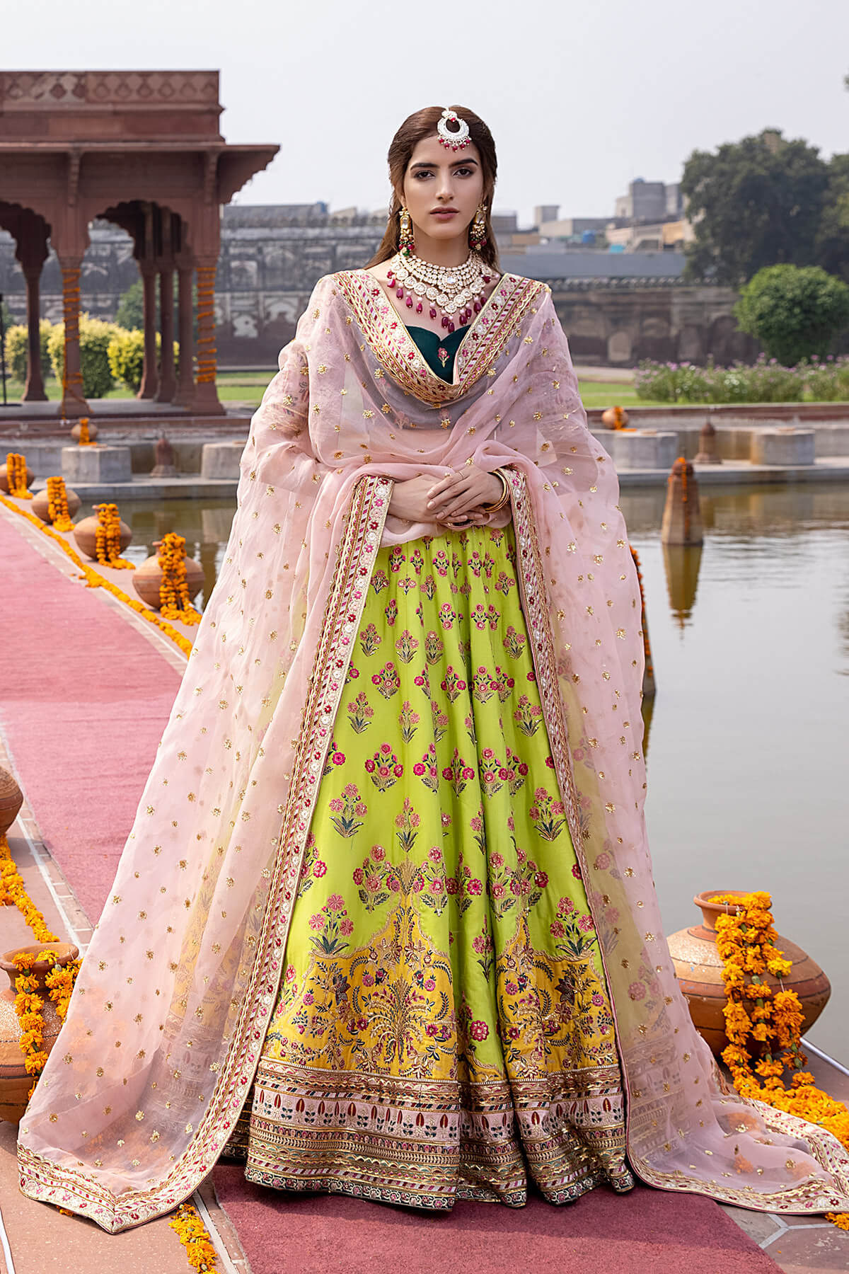 Mina Kashif | Wedding Formals | Rangde by Mina Kashif - Designer Dress - Type: Bridal - Available at Libayah - 100% Original