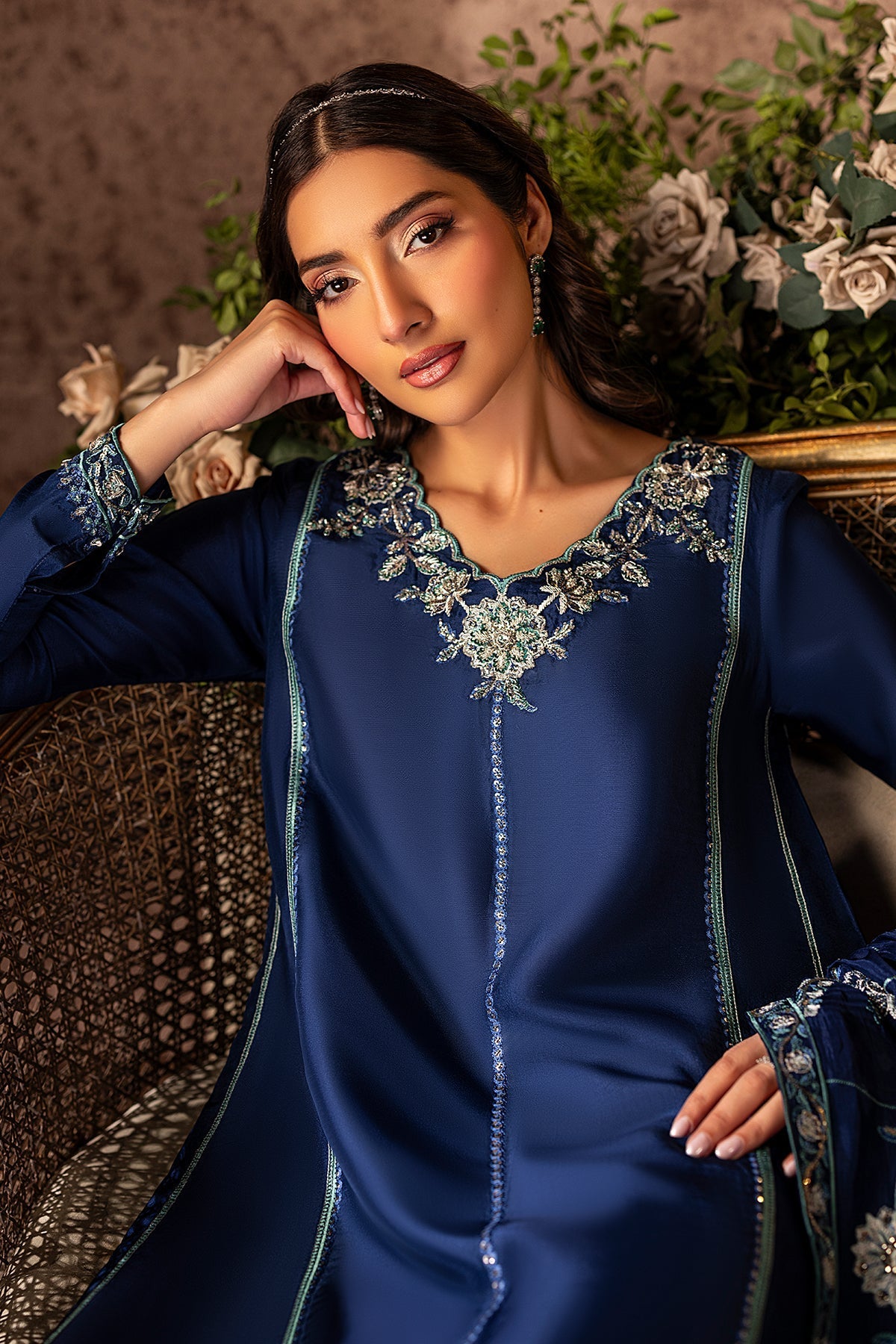 Mina Kashif | Loona Lawn 25 | Midnight by Mina Kashif - Designer Dress - Type: Ladies Clothes - Available at Libayah - 100% Original