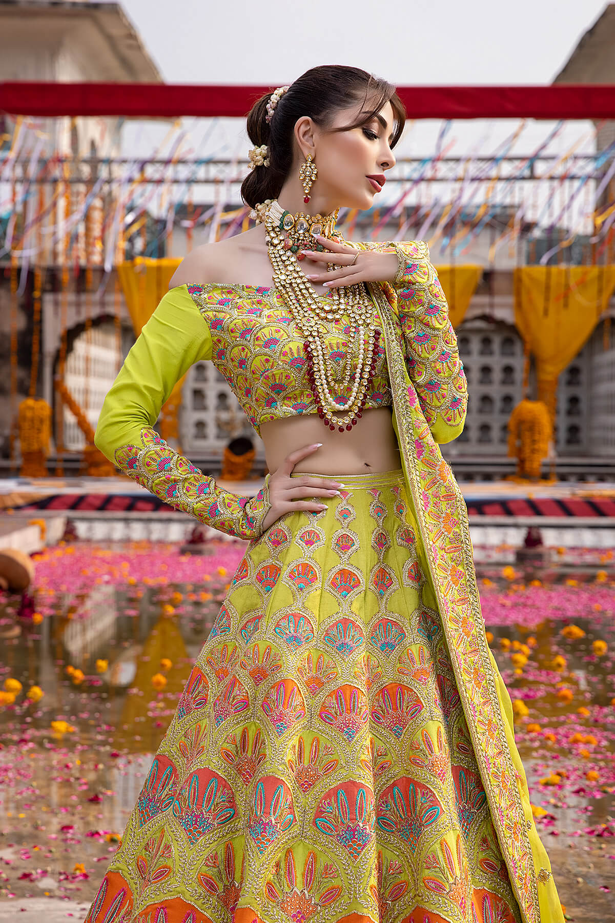 Mina Kashif | Wedding Formals | Rangoli by Mina Kashif - Designer Dress - Type: Bridal - Available at Libayah - 100% Original