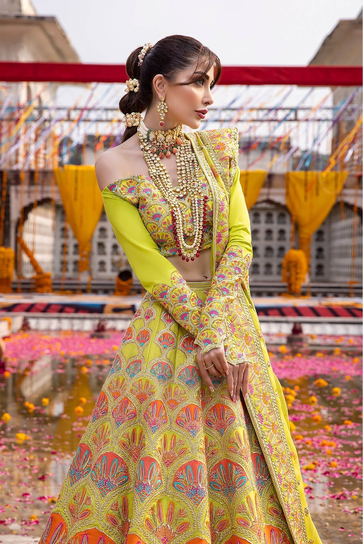 Mina Kashif | Wedding Formals | Rangoli by Mina Kashif - Designer Dress - Type: Bridal - Available at Libayah - 100% Original