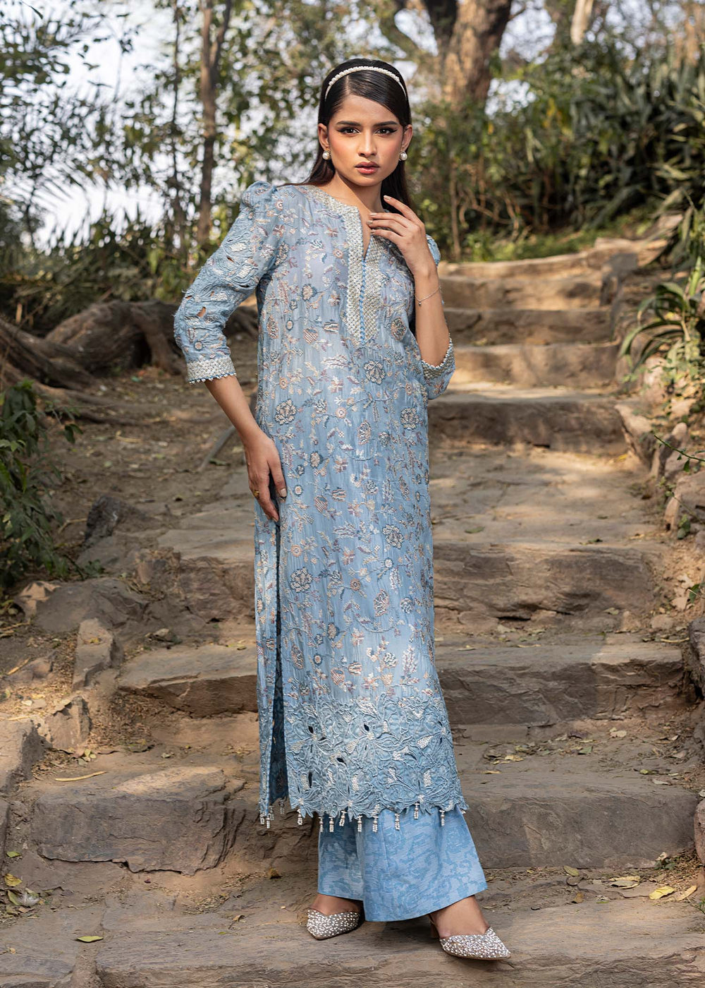 HSY | Summer Edit | Ezure by HSY - Designer Dress  - Type : Ladies Clothes - Available at Libayah - 100% Original 